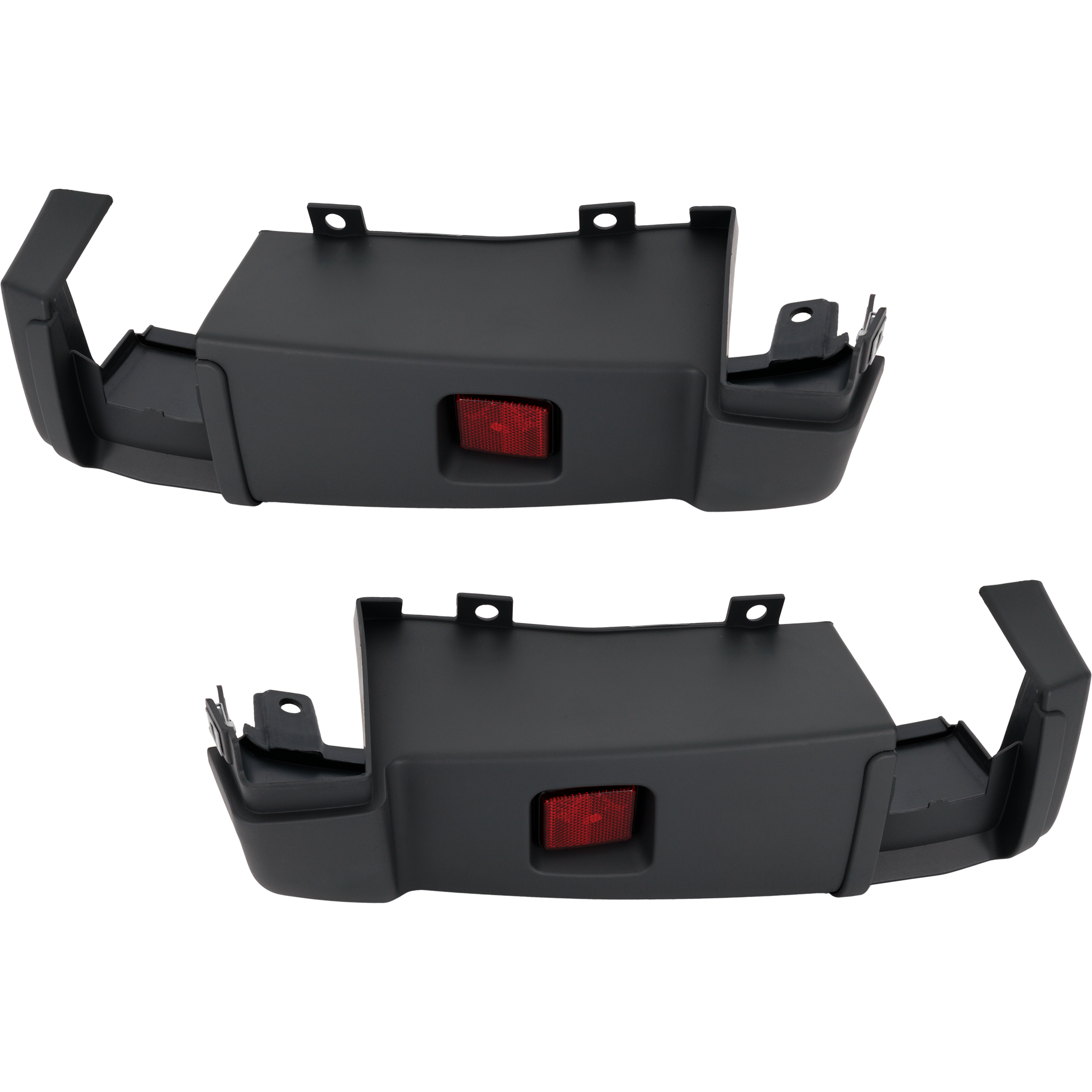 AM PROMASTER VAN 14-23 REAR BUMPER END RH AND LH Textured w o Blind Spot Sensor SKU SET RD76110001 Partslink CH1116104 CH1117104 OEM 5MA17LAHAA 5MA18LAHAA