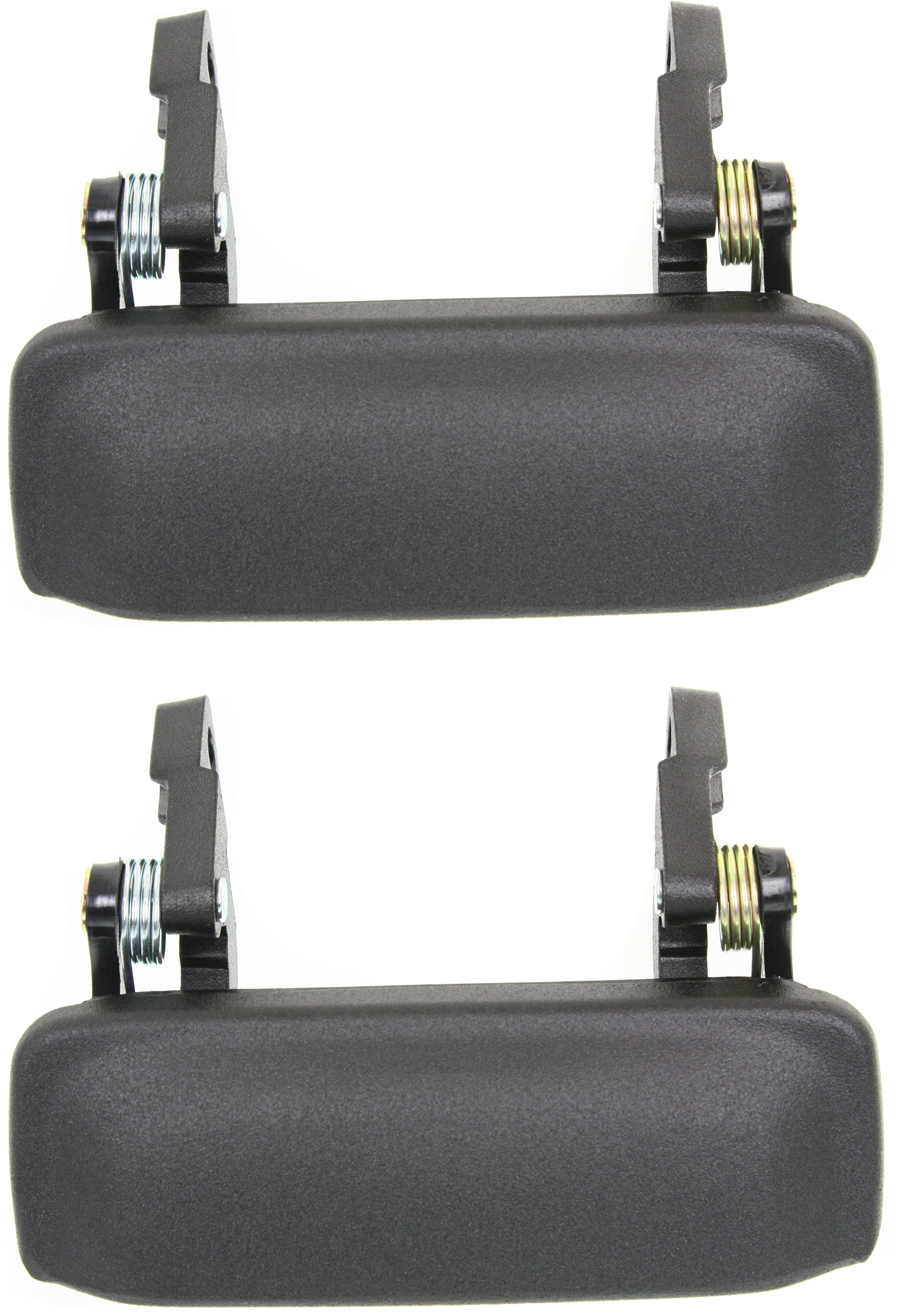 AM MAZDA PICKUP 01-10 FRONT DOOR HANDLE RH AND LH Outside Textured Black Metal SKU SET REM462506A 2 Partslink MA1310119 OEM 1F6558420