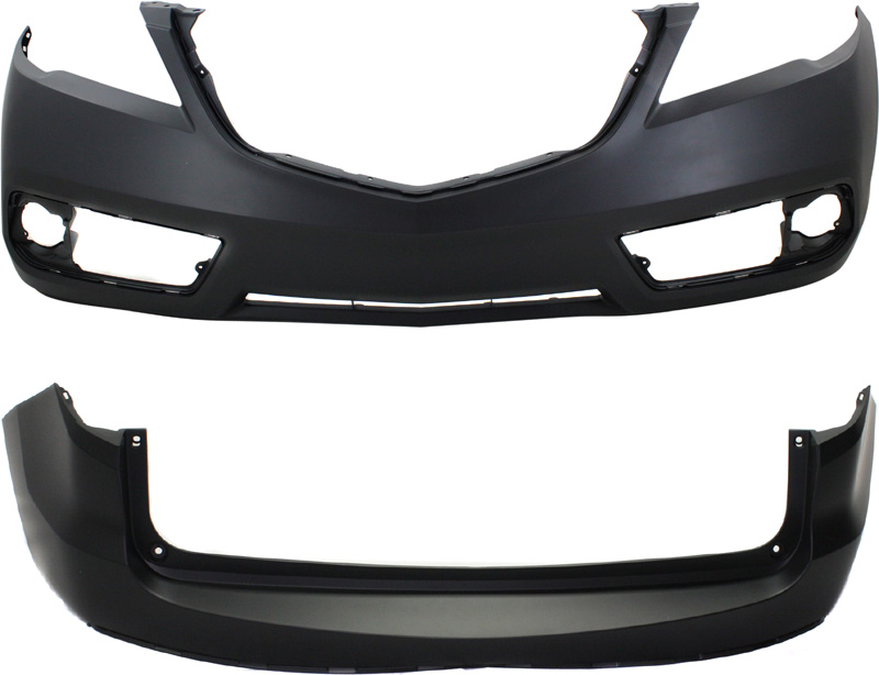 AM RDX 13-15 FRONT AND REAR BUMPER COVER Set of 2 Primed SKU SET REPA01037P 2 Partslink AC1000179 AC1114100 OEM 04711TX4A90ZZ 04715TX4A90ZZ