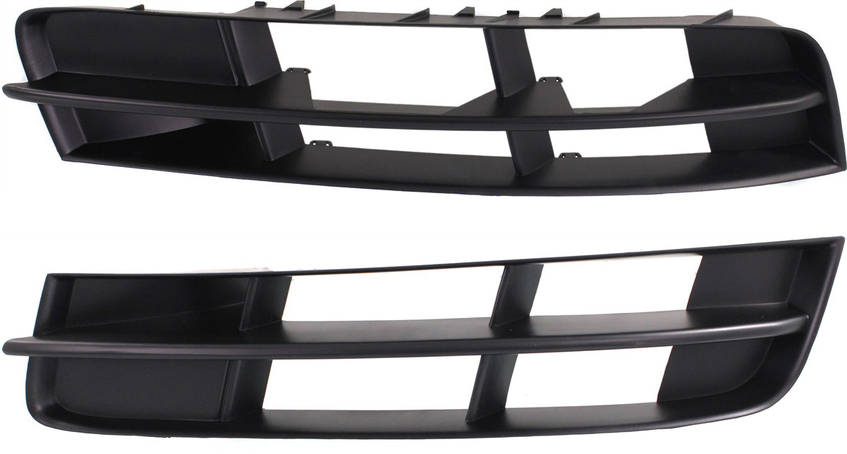 AM Q7-10-15 FRONT BUMPER GRILLE RH AND LH Outer Textured Black w o S Line Pkg SKU SET REPA015509 Partslink AU1039112 AU1038112 OEM 4L0807682B01C 4L0807681B01C
