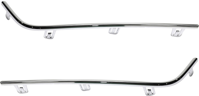 AM TL 12-14 FRONT BUMPER MOLDING RH AND LH Lower Chrome SKU SET REPA015511 Partslink AC1039100 AC1038100 OEM 71121TK4A00-71126TK4A00
