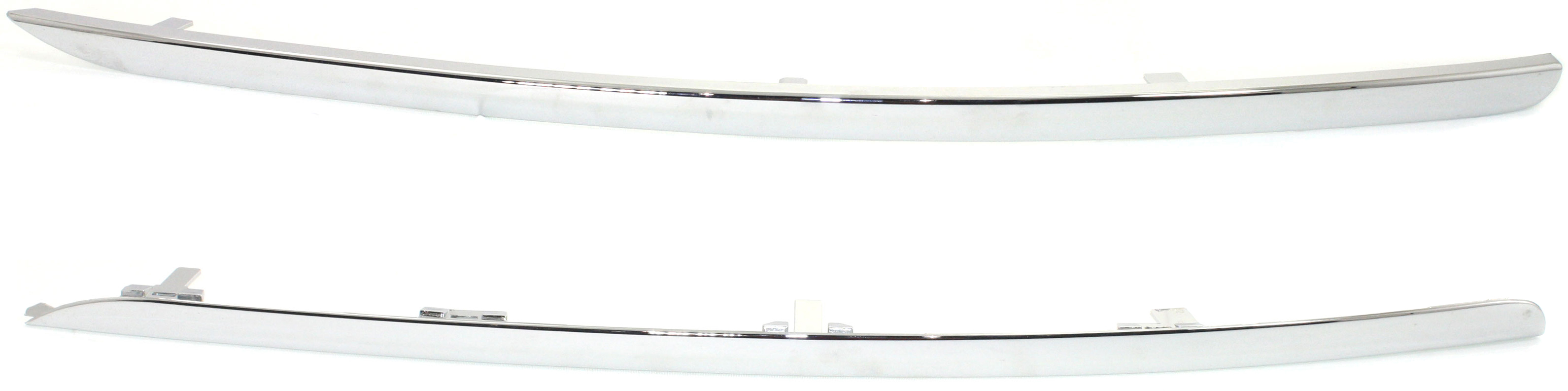 AM A6 Quattro S6-09-11 FRONT BUMPER MOLDING RH AND LH Chrome ABS SKU SET REPA016101 OEM 4F0853065A2ZZ 4F0853066A2ZZ