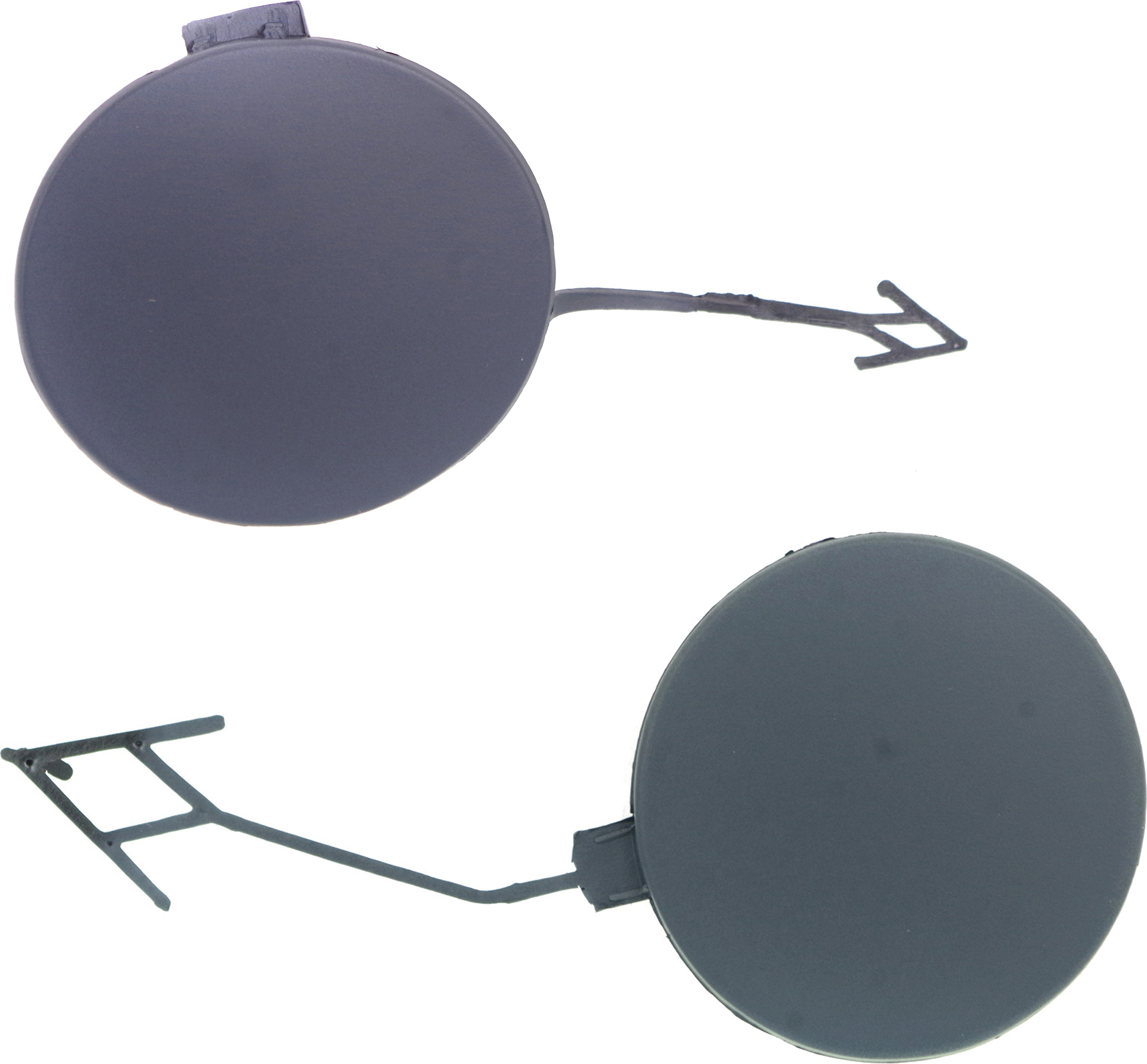 AM A6 A6 QUATTRO 12-15 TOW EYE COVER Set of 2 Front and Rear Primed w o S Line Pkg SKU SET REPA018403-2 Partslink AU1129101 OEM 4G0807241GRU 4G5807441GRU
