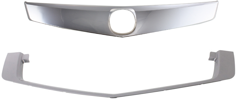 AM TSX 09-10 GRILLE TRIM Set of 2 Upper and Lower SKU SET REPA070901 Partslink AC1217101 AC1216100 OEM 71122TL2305-71122TL2A00-71123T