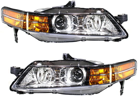 AM TL 07-08 HEAD LAMP RH AND LH Lens and Housing Base Model SKU SET REPA100111 Partslink AC2502113 AC2503113 OEM 33151SEPA22-33101SEPA22