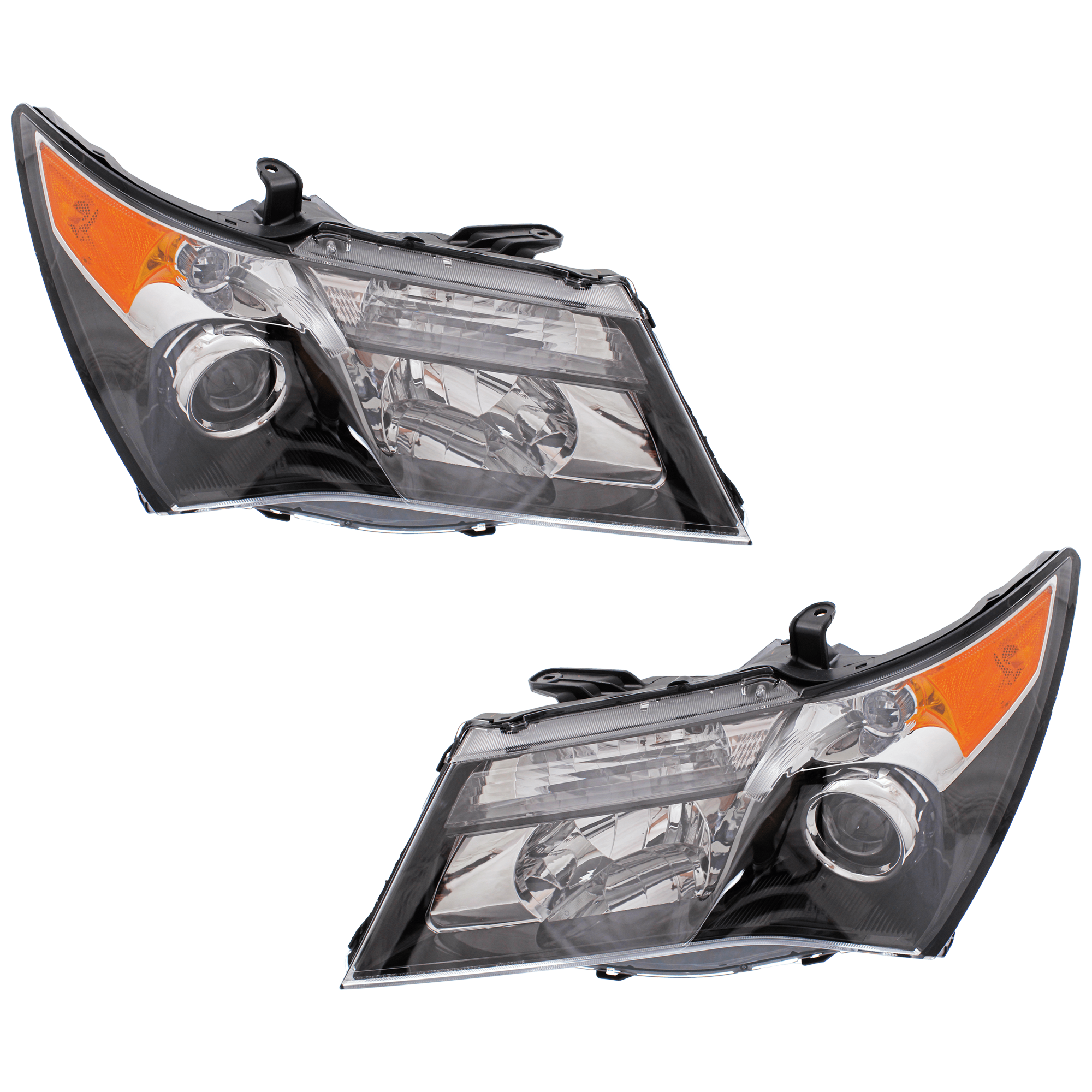 AM MDX 10-13 HEAD LAMP RH AND LH Lens and Housing w Advance Package CAPA SKU SET REPA100129Q Partslink AC2519117C AC2518117C OEM 33101STXA31-33151STXA31