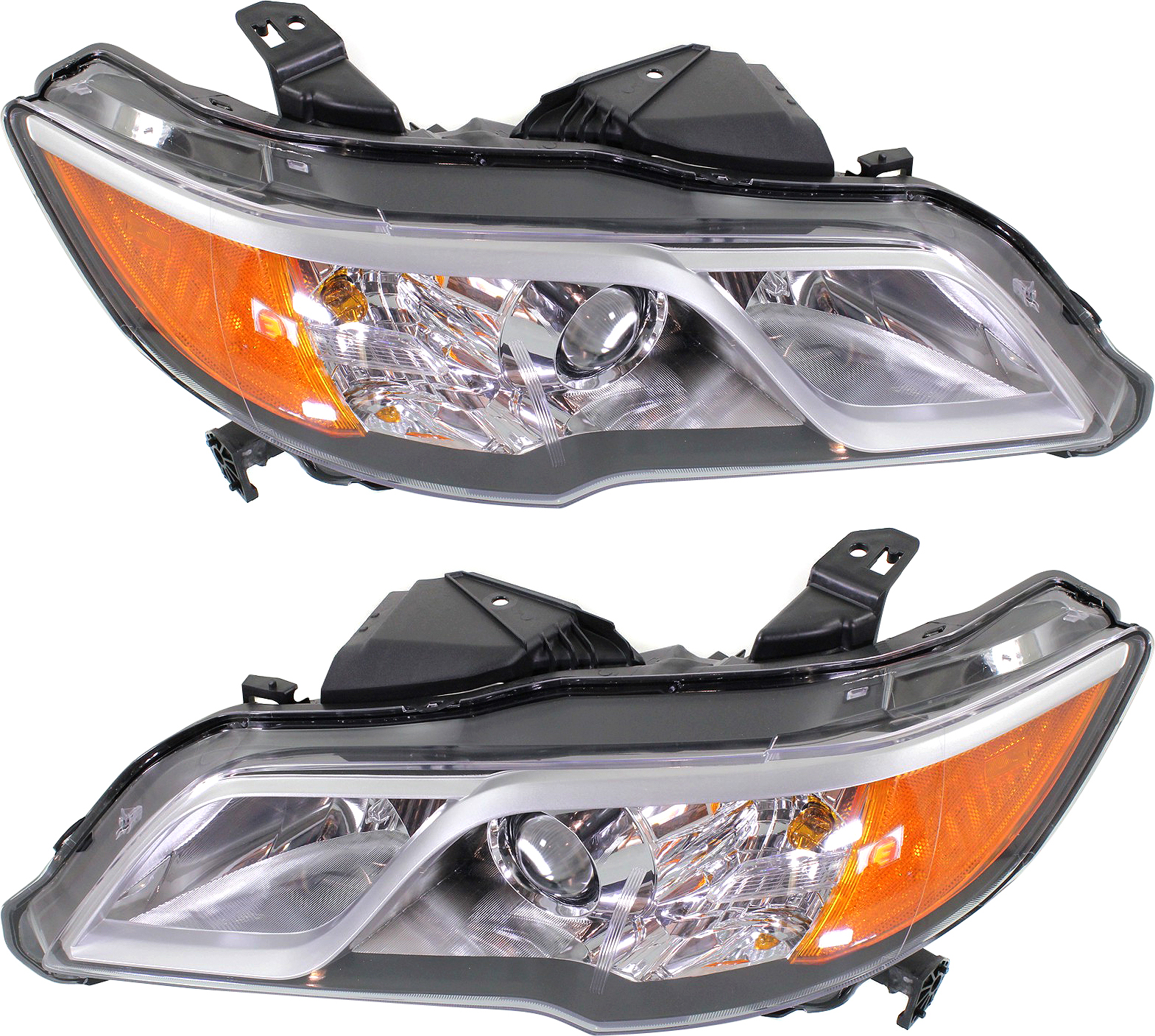 AM RDX 13-15 HEAD LAMP RH AND LH Lens and Housing HID Xenon w o HID Kit SKU SET REPA100187 Partslink AC2503124 AC2502124 OEM 33101TX4A01-33151TX4A01