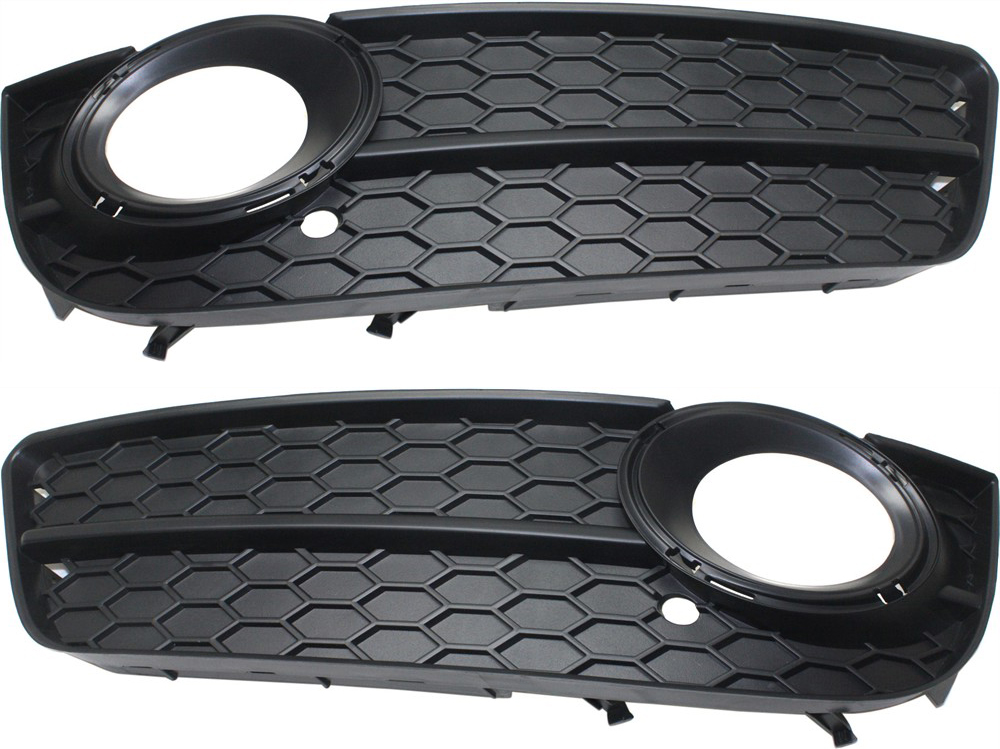 AM A5-08-12 FRONT FOG LAMP MOLDING RH AND LH Textured Black w o ACC and S Line Pkg. w Fog Lights Convertible Coupe SKU SET REPA108007 Partslink AU1039121 AU1038121 OEM 8T080768201C 8T080768101C