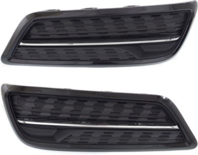 AM MDX 14-16 FRONT FOG LAMP COVER RH AND LH Black and Chrome SKU SET REPA108617 Partslink AC1039105 AC1038105 OEM 71102TZ5A00-71107TZ5A01