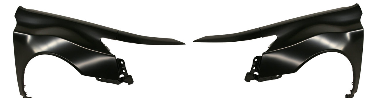AM TL 09-14 FRONT FENDER RH AND LH Primed USA Built Vehicle Steel SKU SET REPA220109 Partslink AC1240121 AC1241121 OEM 60210TK4A90ZZ 60260TK4A90ZZ