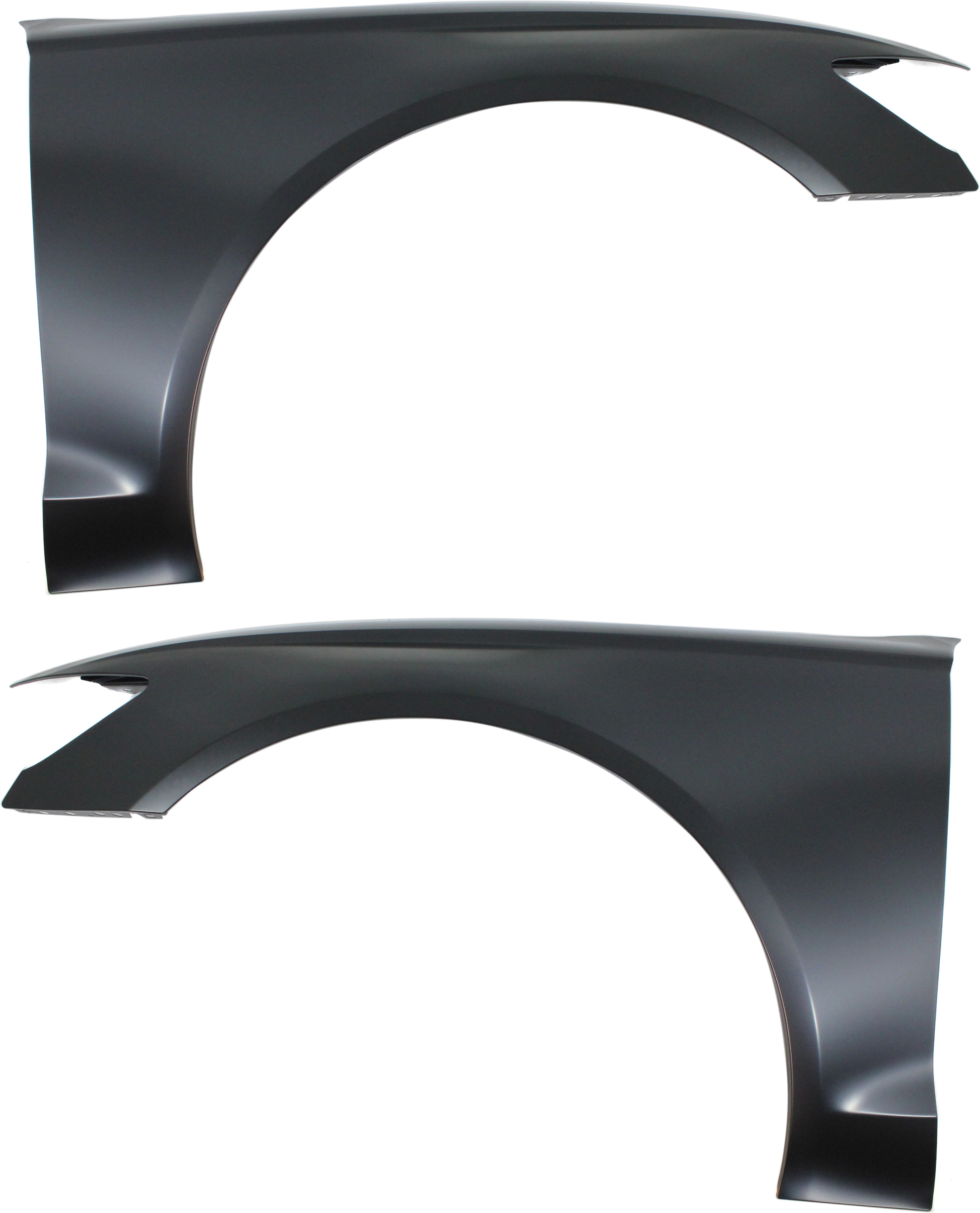 AM A6 S6-12-18 FRONT FENDER RH AND LH Primed Steel SKU SET REPA220145 Partslink AU1241126 AU1240126 OEM 4G0821102 PFM 4G0821101 PFM