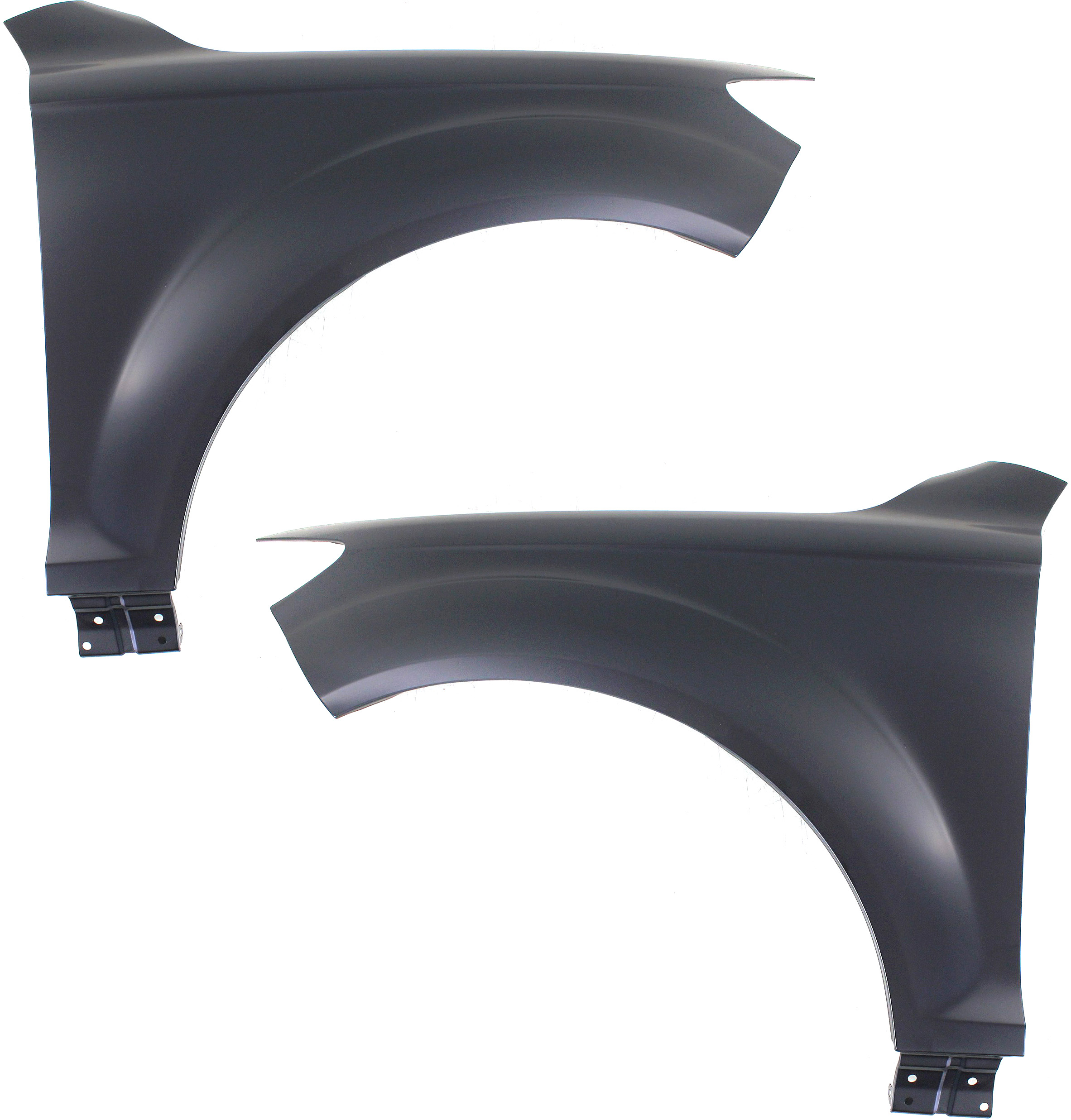 AM Q7-07-15 FRONT FENDER RH AND LH Primed Steel SKU SET REPA220151 Partslink AU1241132 AU1240132 OEM 4L0821102 PFM 4L0821101 PFM