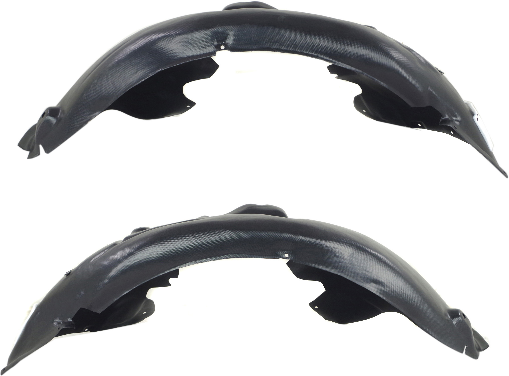 AM A6 S6-12-17 FRONT FENDER LINER RH AND LH Rear Section Injection Form To 6-6-16 SKU SET REPA222153 Partslink AU1249132 AU1248132 OEM 4G0821134D 4G0821133D
