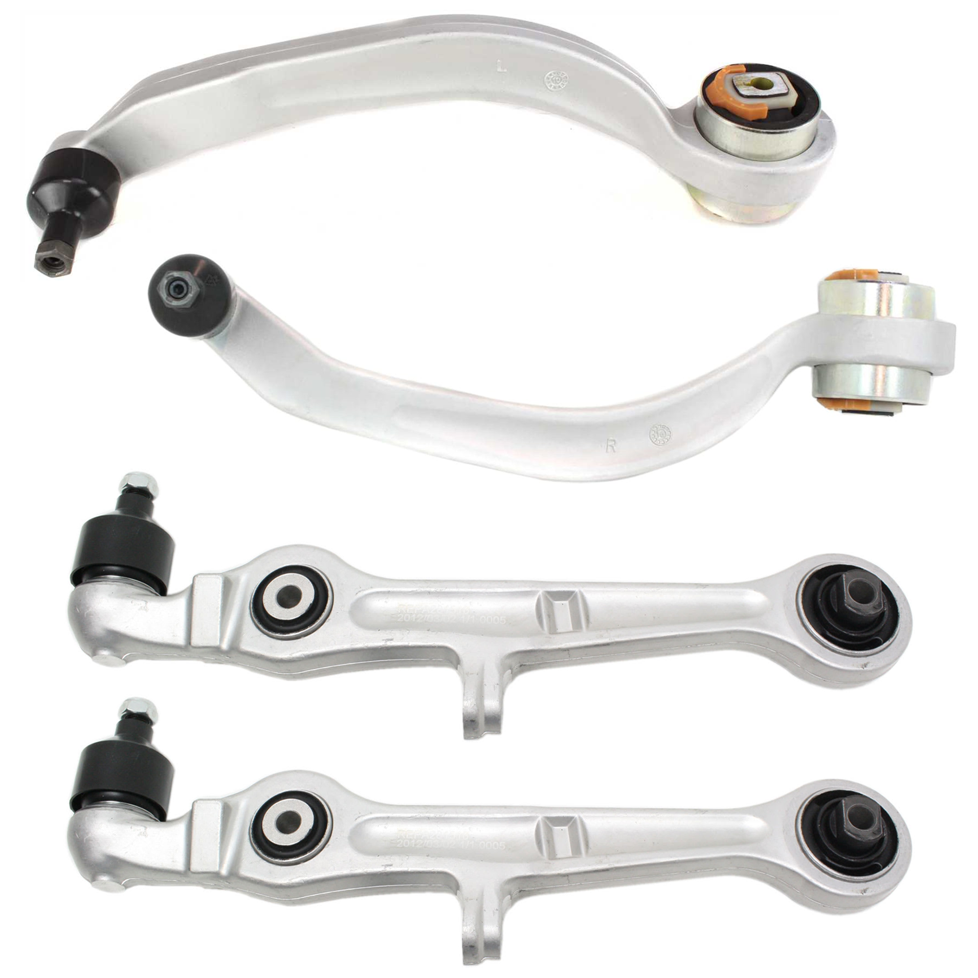 AM A4 A4 QUATTRO 02-09 FRONT CONTROL ARM RH AND LH Lower w Ball Joint and Bushing Set of 3 SKU SET REPA281518-3 OEM 4D0407694AC 8E0407694AG 8E0407