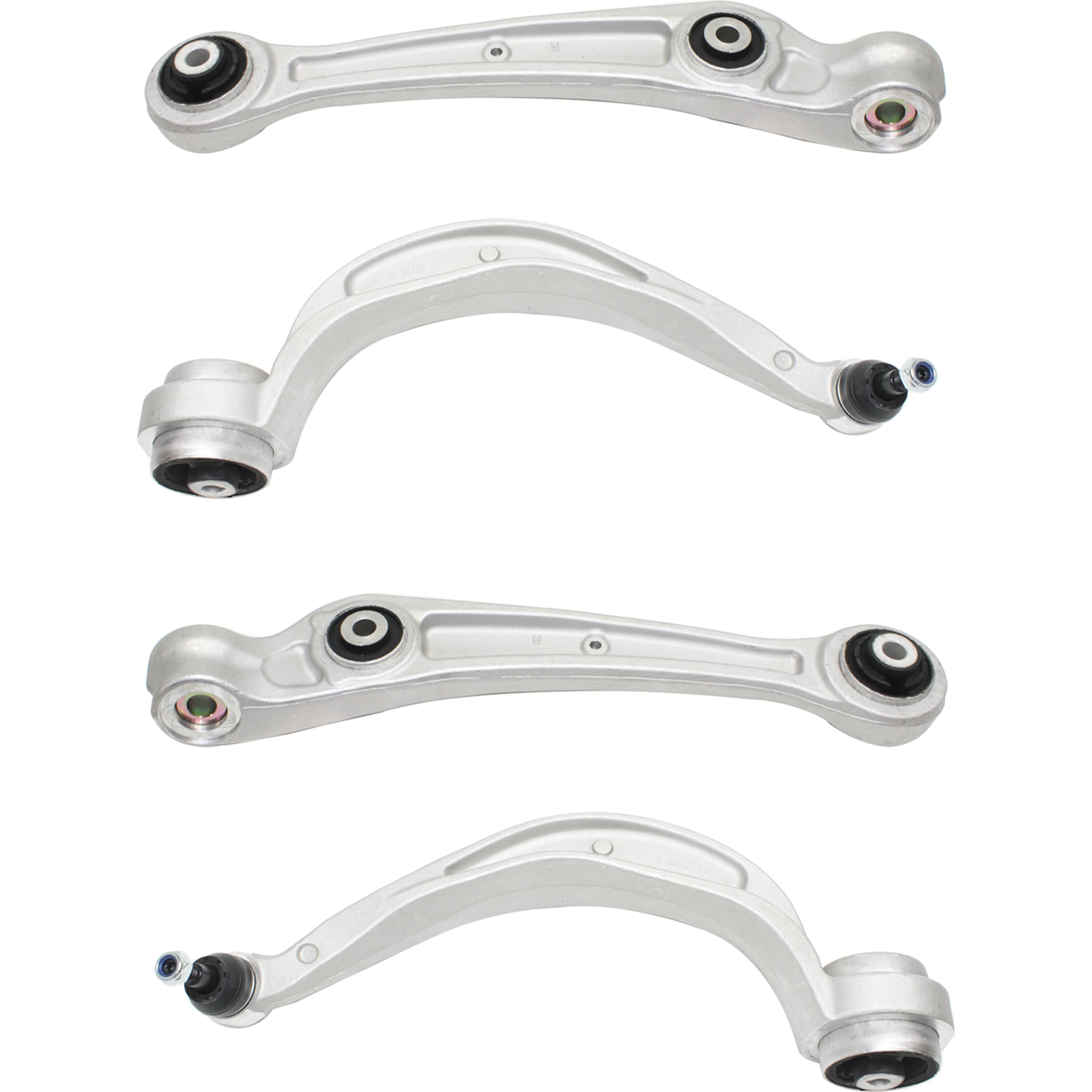AM S5-08-10 S4-10-11 FRONT CONTROL ARM RH AND LH Lower Frontward and Rearward Set of 4 Lower Frontward w o Ball Joint Lower Rearward w Ball Joint SKU SET REPA281537-4 OEM 8K0407152B 8K0407152C 8K040715