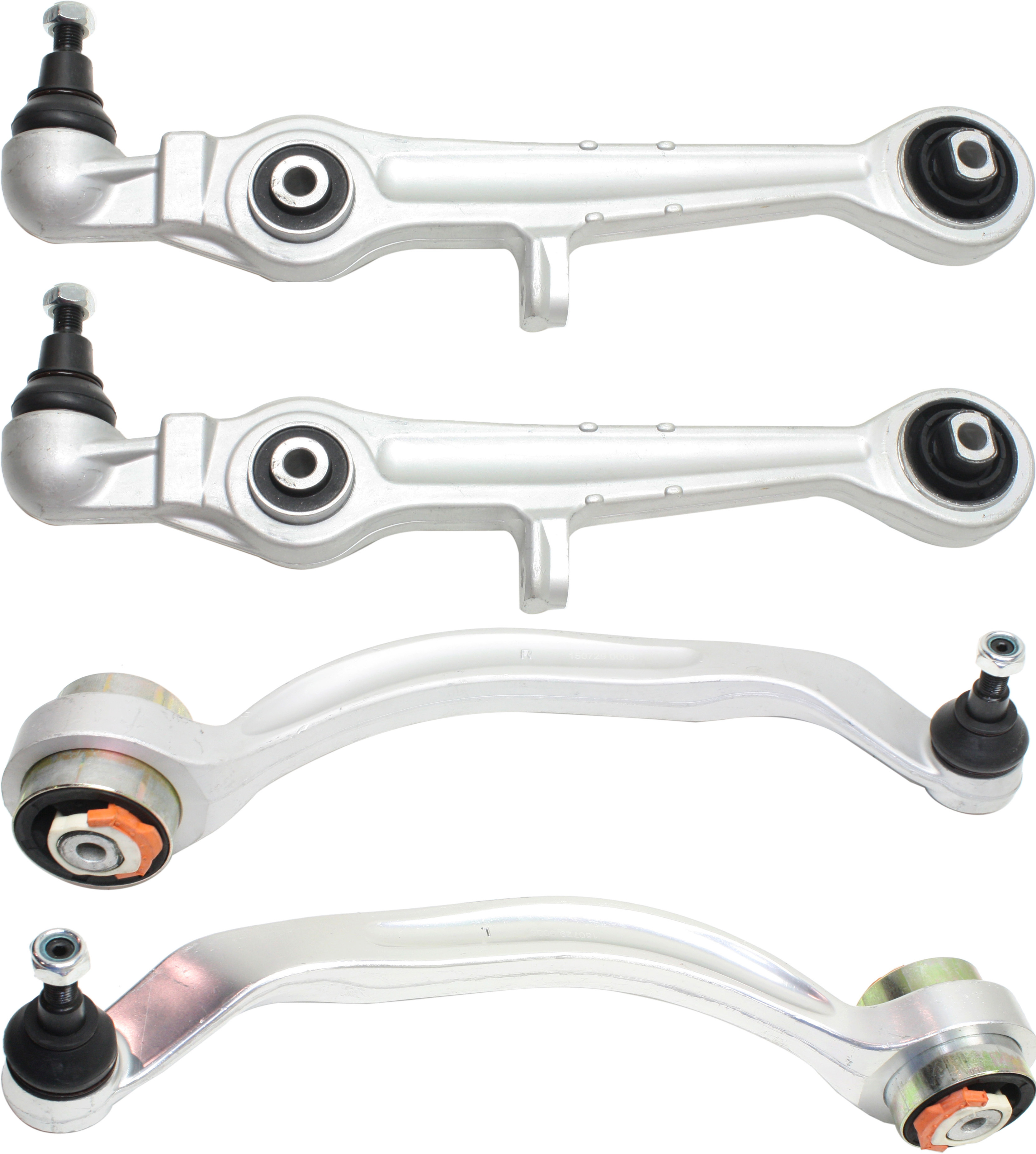 AM ALLROAD QUATTRO 01-04 CONTROL ARM KIT Set of 4 Front RH and LH Lower Frontward Arm and Rearward Arm with Ball Joint SKU SET REPA281539-4 OEM 4Z7407151C 4Z7407694D 4Z740769