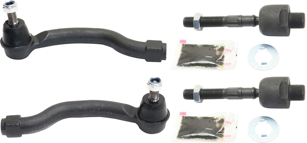 AM ACCORD 08-12 FRONT TIE ROD END RH AND LH Inner and Outer SKU SET REPA282111-4 Partslink HO4521101 HO4520101 HO4520102 OEM 53540TA0A01-53560TA0A01-53010T