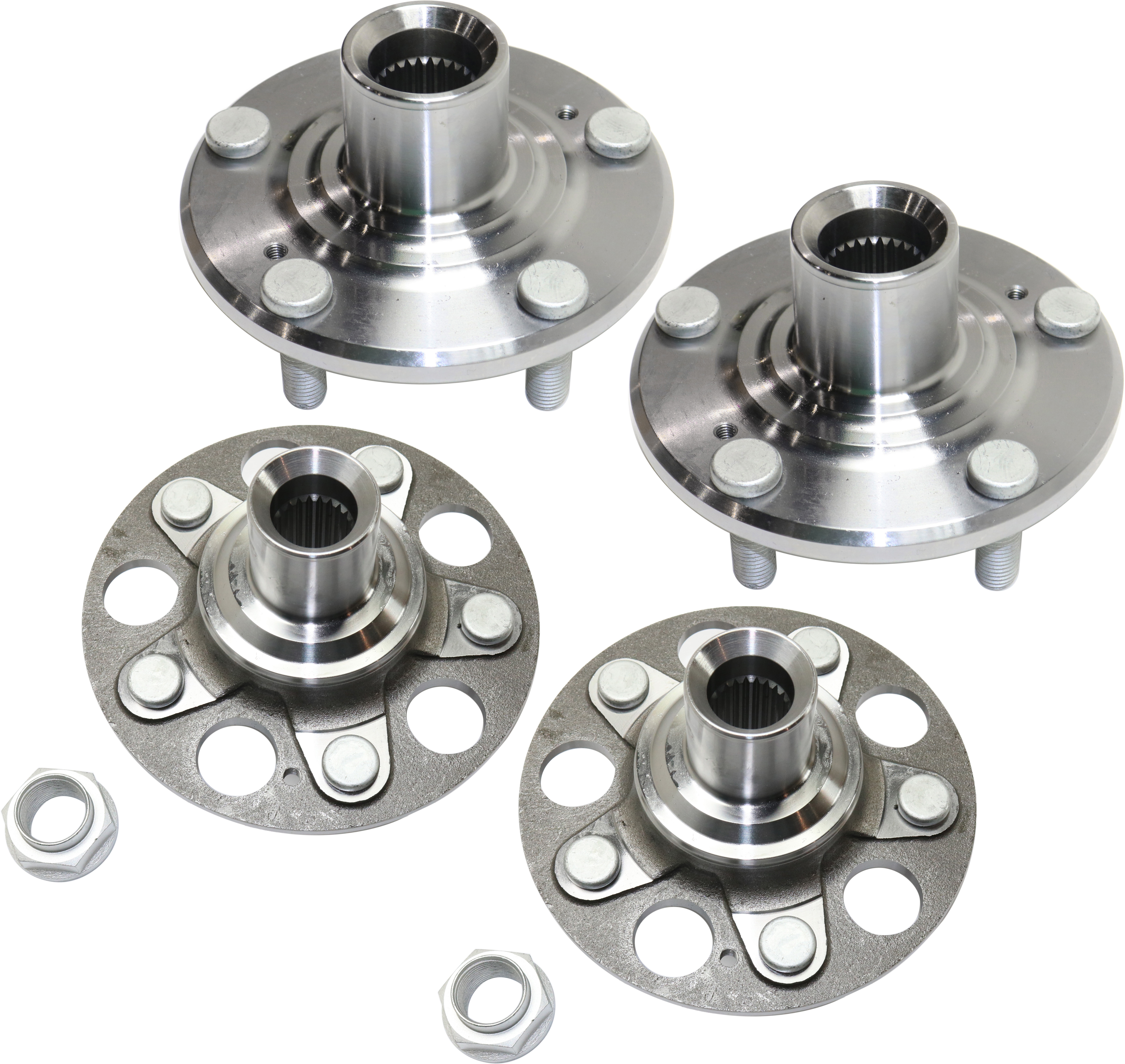 AM CR V 02-04 FRONT AND REAR HUB ASSEMBLY RH AND LH 5 Studs SKU SET REPA283702-4 A OEM 42210S0H000-44600S87A00