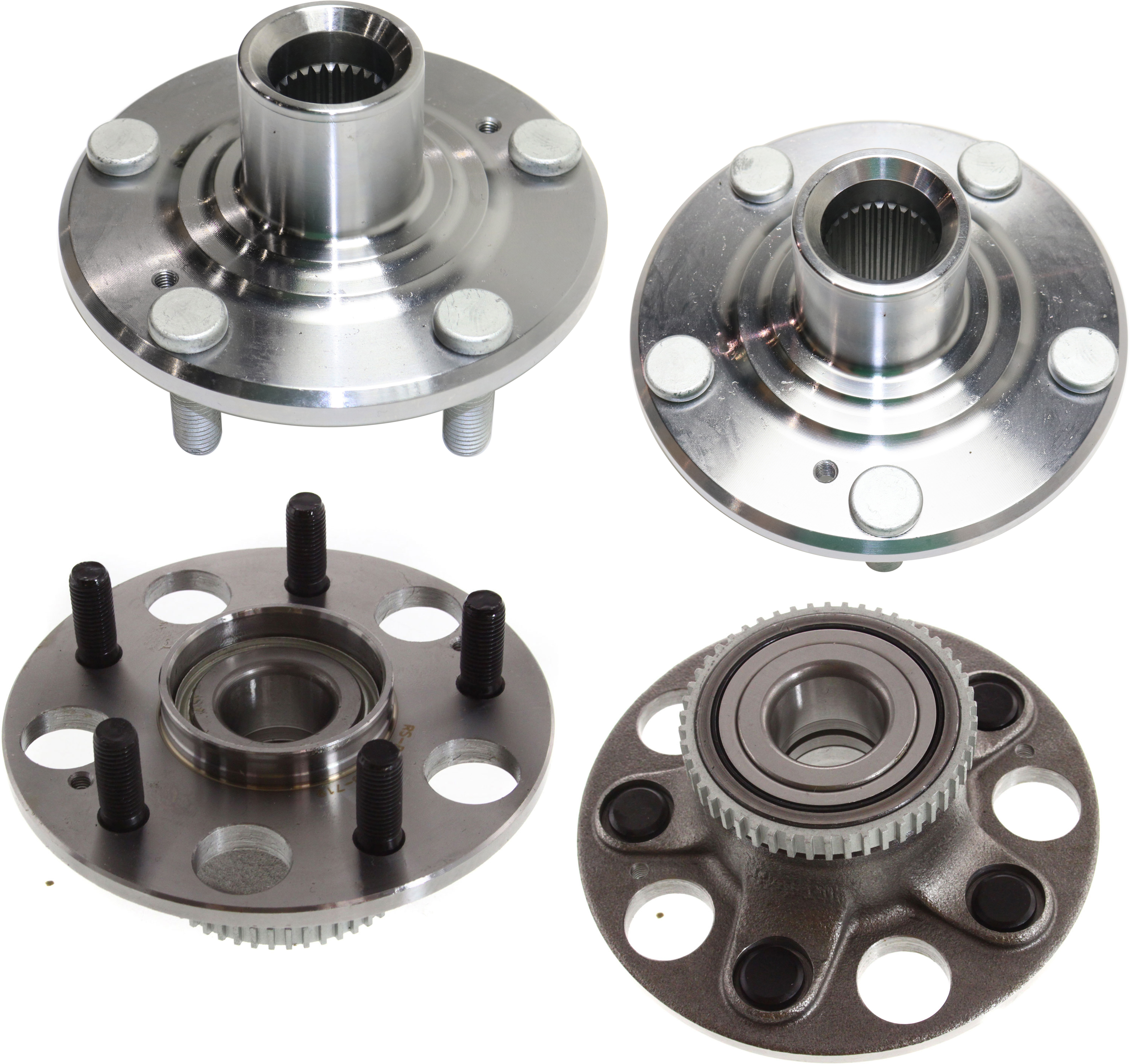 AM RSX 02-06 FRONT AND REAR HUB ASSEMBLY RH AND LH 5 Studs Front Wheel Drive SKU SET REPA283702-4 B OEM 44600S87A00-516179-712259-7350