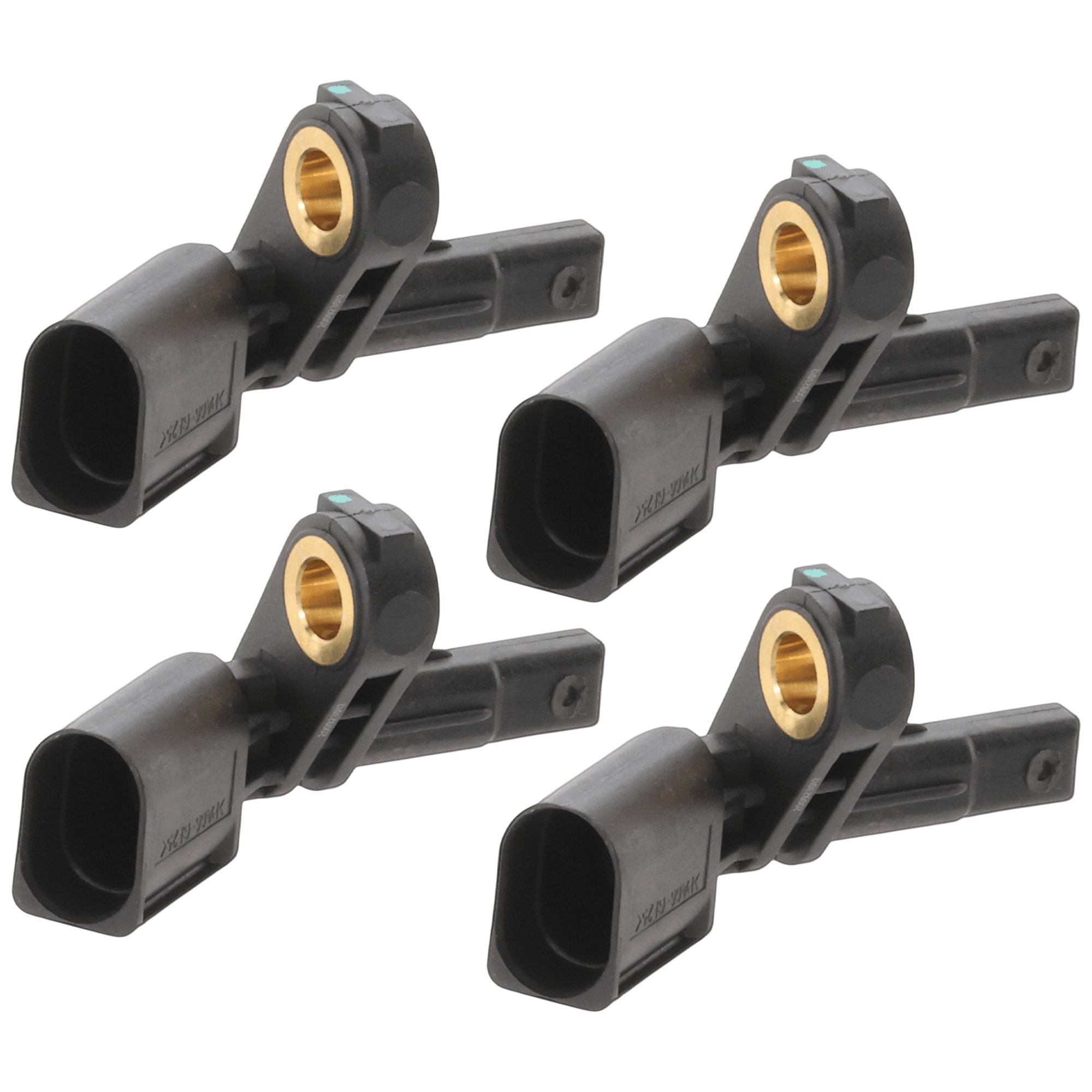 AM A3-06-13 PASSAT 06-18 FRONT AND REAR ABS SPEED SENSOR RH AND LH 2 Male Terminals Blade Type Wheel Mounted Set of 4 SKU SET REPA310815-4 OEM 71757-531144-695481-725239-844