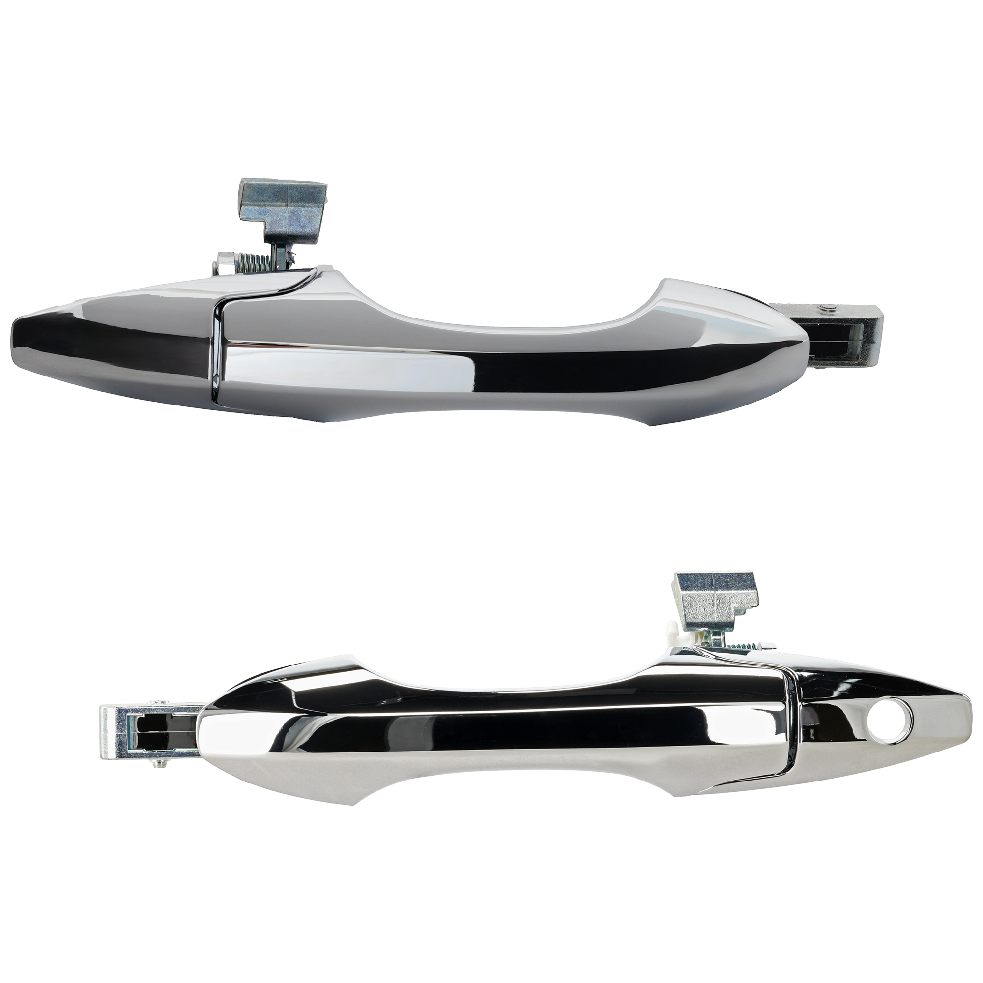 AM MDX 07-13 FRONT EXTERIOR DOOR HANDLE RH AND LH All Chrome RH w o Key Hole LH w Keyhole SKU SET REPA462163 Partslink AC1311107 AC1310107 OEM 72140STXA02-72180STXA02