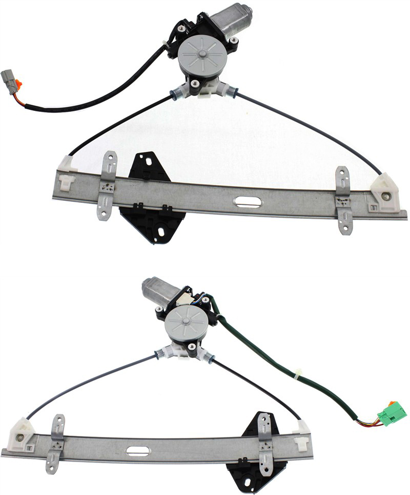 AM RSX 02-06 FRONT WINDOW REGULATOR RH AND LH Power With Motor SKU SET REPA462935 Partslink AC1350117 AC1351117 OEM 72210S6MA02-72250S6MA02