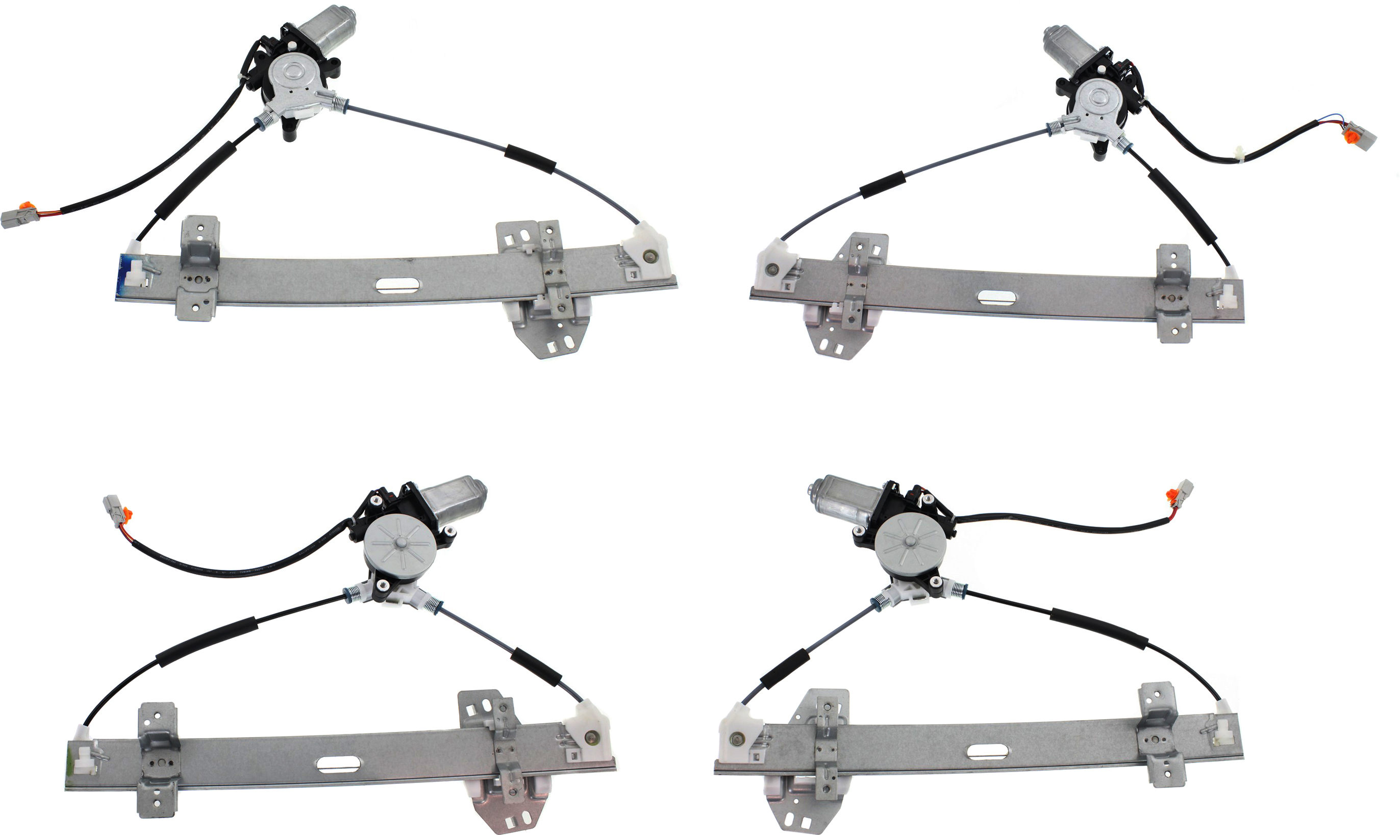 AM TL 99-01 FRONT AND REAR WINDOW REGULATOR RH AND LH Power w Motor Base Model SKU SET REPA462937-4 Partslink AC1350115 AC1351115 AC1550107 AC1551107 OEM 72210S0KA03-72250S0KA03-72710S