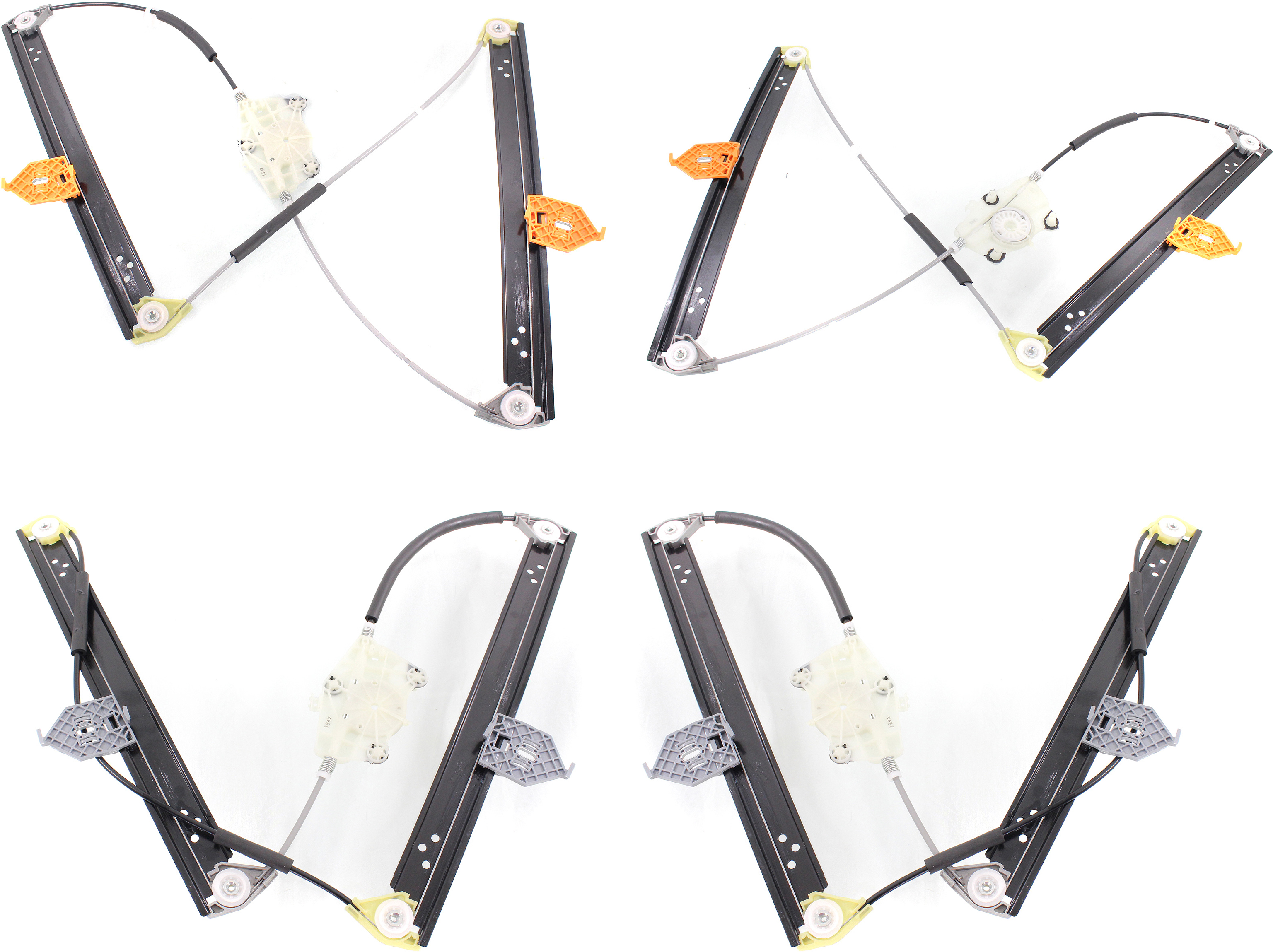 AM A8 QUATTRO 04-10 S8-07-09 FRONT AND REAR WINDOW REGULATOR RH AND LH Power w o Motor Base L Models SKU SET REPA462949-4 OEM 4E0837462B 4E0837461B 4E083946