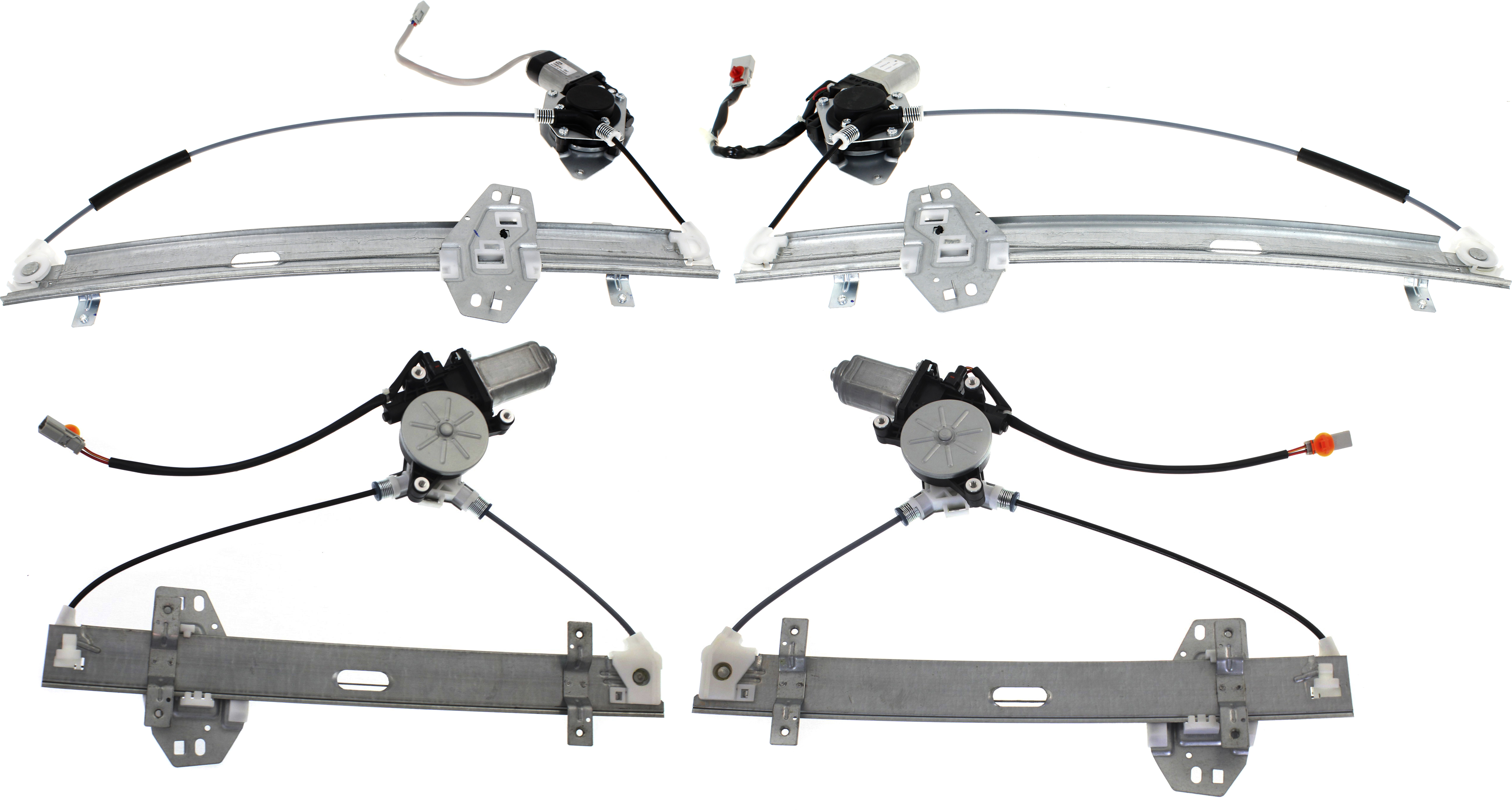 AM MDX 01-02 FRONT AND REAR WINDOW REGULATOR RH AND LH Power w Motor Base Touring Models SKU SET REPA462951-4 Partslink AC1351110 AC1350110 AC1551102 AC1550102 OEM 72210S3VA03-72250S3VA03-72710S