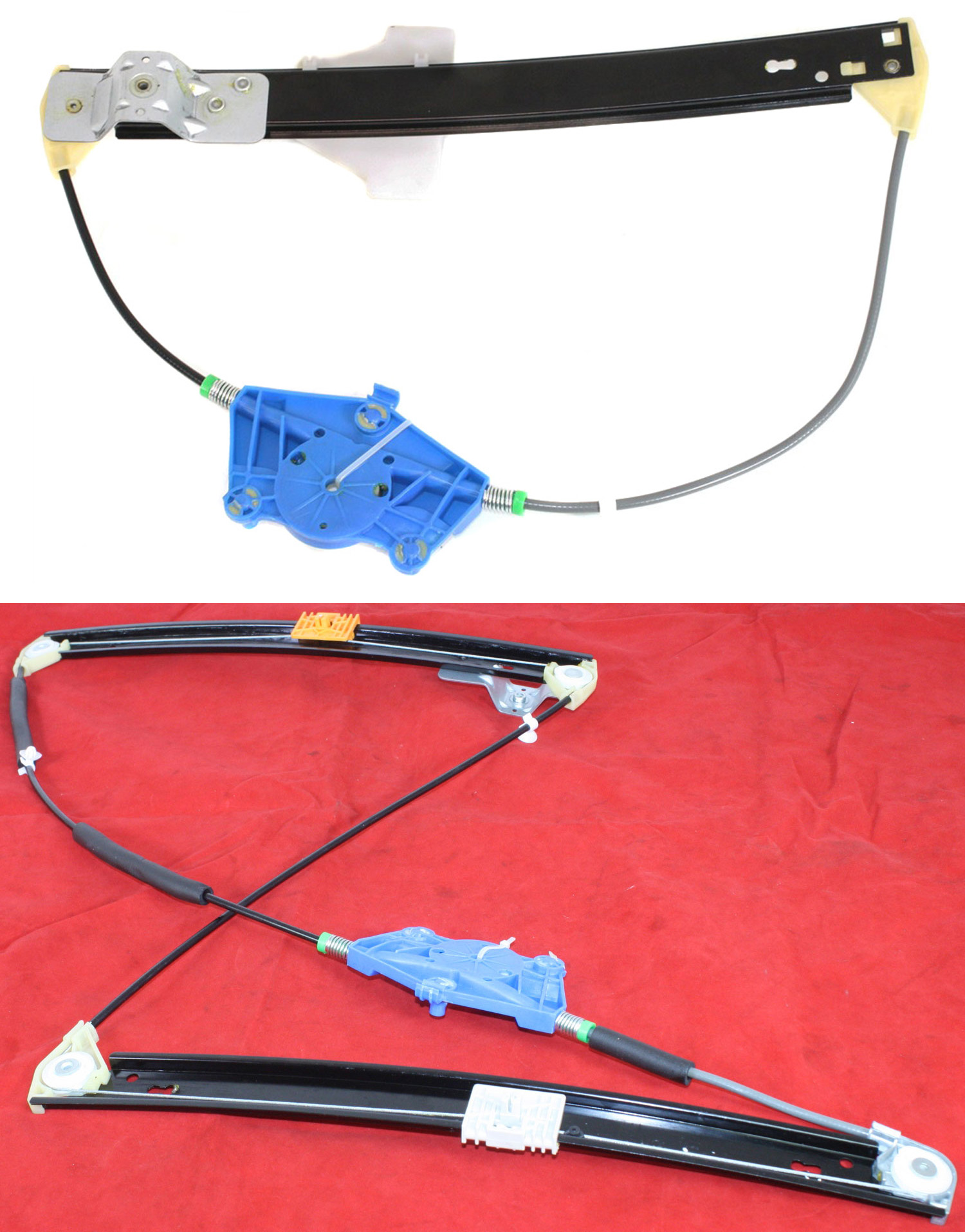 AM A4 A4 QUATTRO 02-08 S4-04-08 FRONT AND REAR WINDOW REGULATOR LH Power w o Motor SKU SET REPA491702-2L Partslink AU1350102 AU1550103 OEM 8E0837461C 8E0839461C