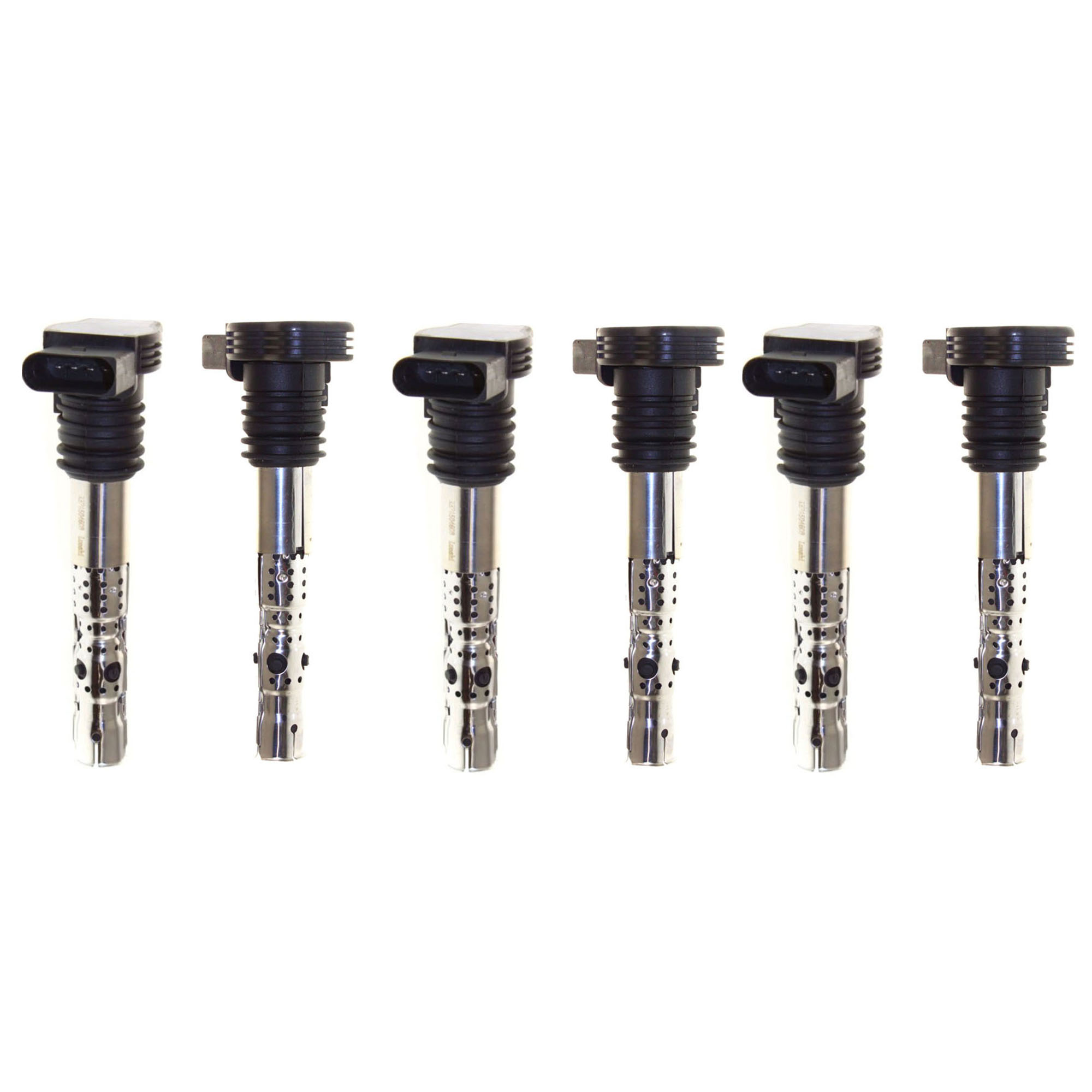 AM A4-01-06 GOLF 01-05 IGNITION COIL Set of 6-12 Volts Blade Type 4 Prong Male Terminal SKU SET REPA504608-6 OEM 06B905115R