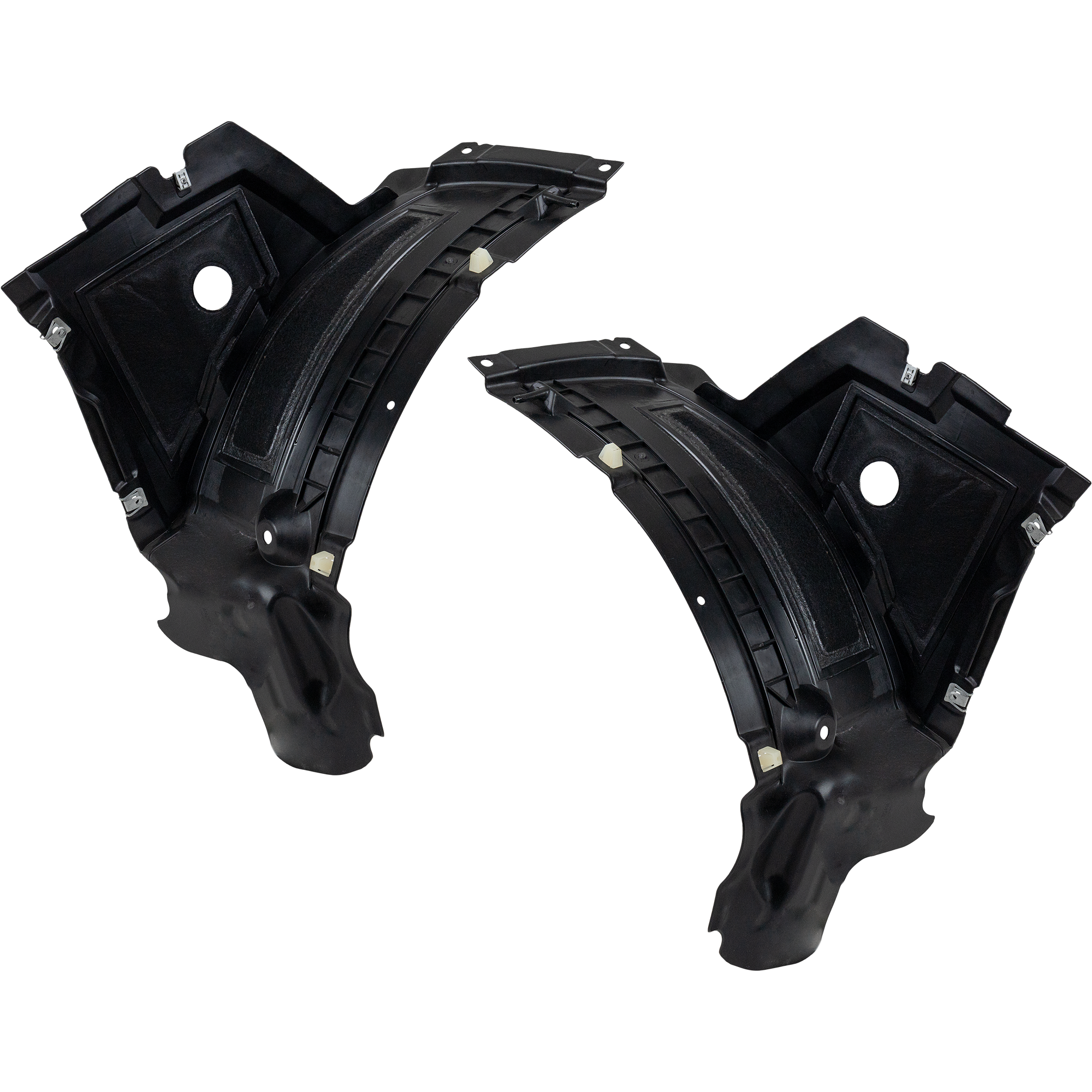 AM A6 S6-12-15 FRONT FENDER LINER RH AND LH Front Section Air Extension Spoiler Heat Form w Insulation Foam CAPA SKU SET REPA542101Q Partslink AU1242100C AU1243100C OEM 4G0853887C 4G0853888C