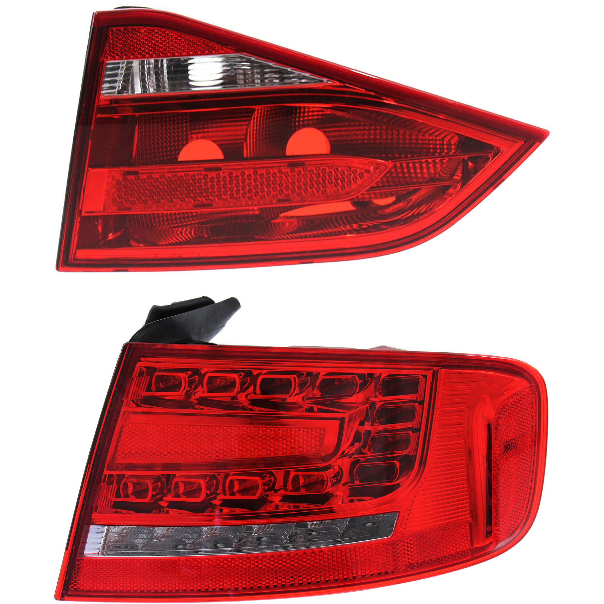 AM A4 A4 QUATTRO 09-12 TAIL LAMP RH Inner and Outer Assembly Inner Halogen Outer LED SKU SET REPA730137 A Partslink AU2803100 AU2805104 OEM 8K5945094E 8K5945096L