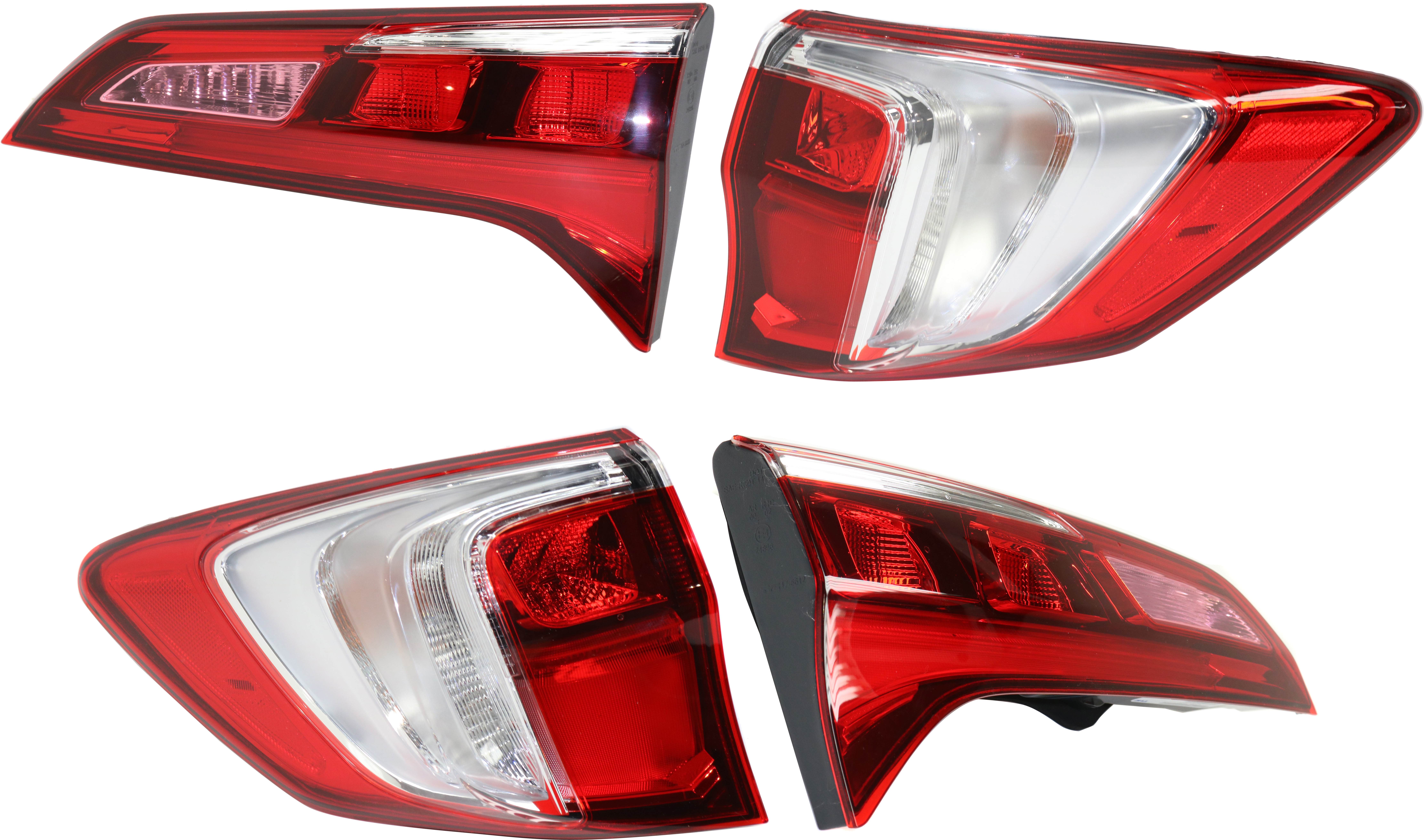 AM RDX 16-18 TAIL LAMP RH AND LH Inner and Outer Set of 4 Assembly SKU SET REPA730305-4 Partslink AC2805104 AC2804104 AC2803105 AC2802105 OEM 33500TX4A51-33550TX4A51-34150T