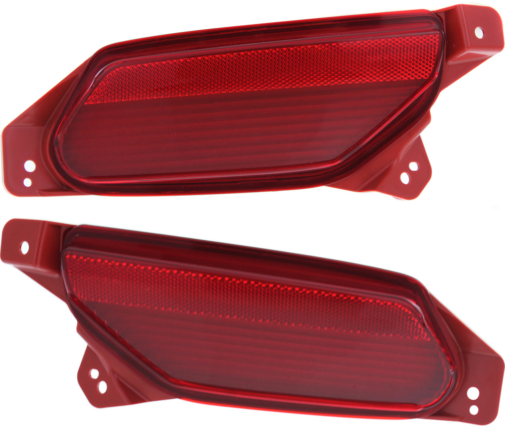 AM MDX 14-16 REAR BUMPER REFLECTOR RH AND LH Cover CAPA SKU SET REPA734901Q Partslink AC1185102C AC1184102C OEM 34500TZ5A01-34550TZ5A01