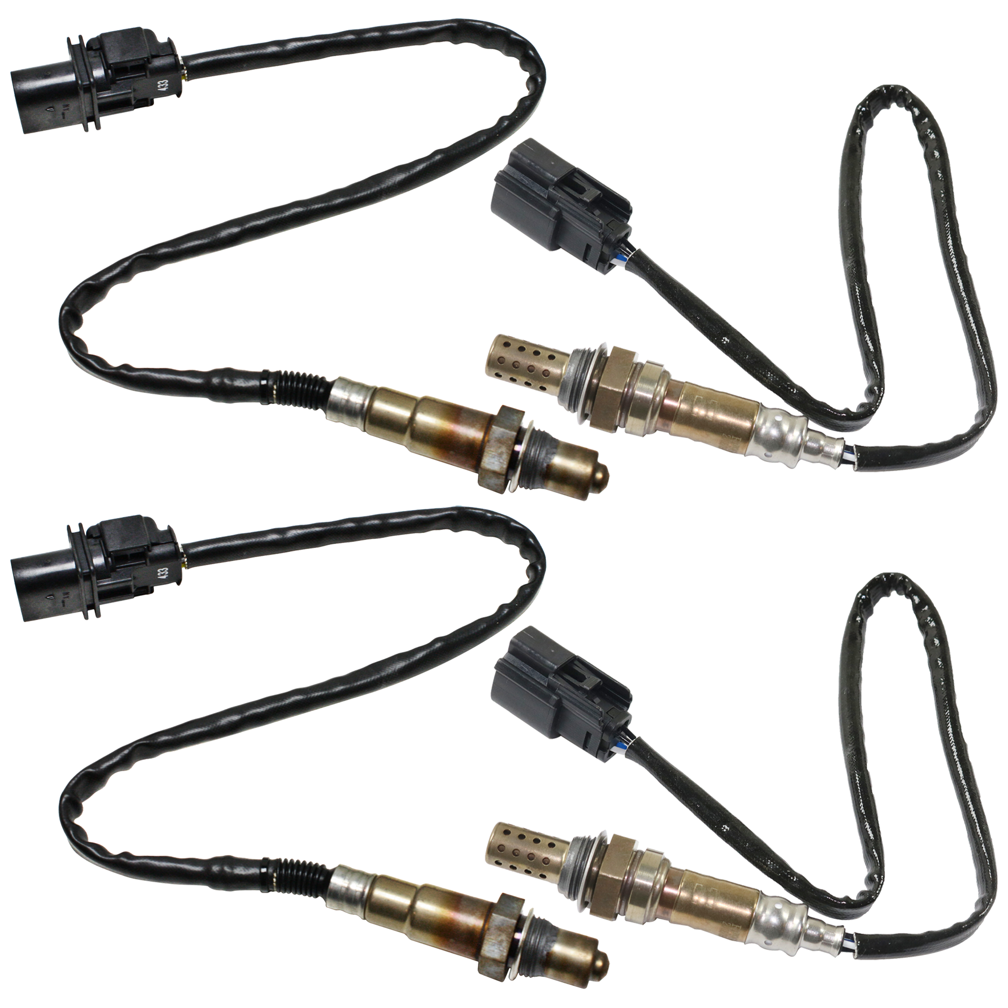 AM F 150 MUSTANG 11-14 OXYGEN SENSOR Set of 4 Heated Before and After Catalytic Converter SKU SET REPA960912-4 OEM CTKOSFD4019