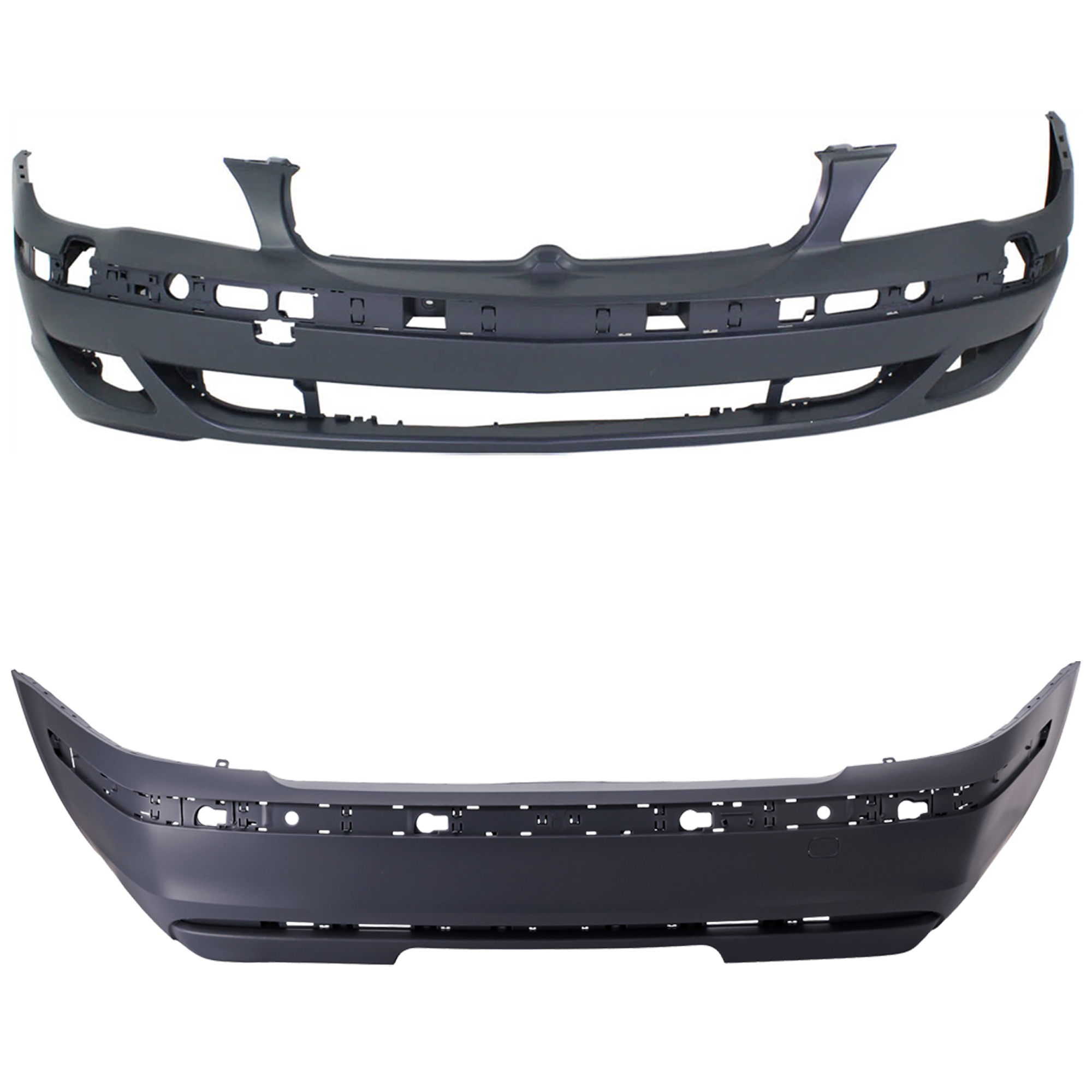 AM 760I 06-06-760LI 06-08 FRONT AND REAR BUMPER COVER Primed w mounting bracket s SKU SET REPB010353P