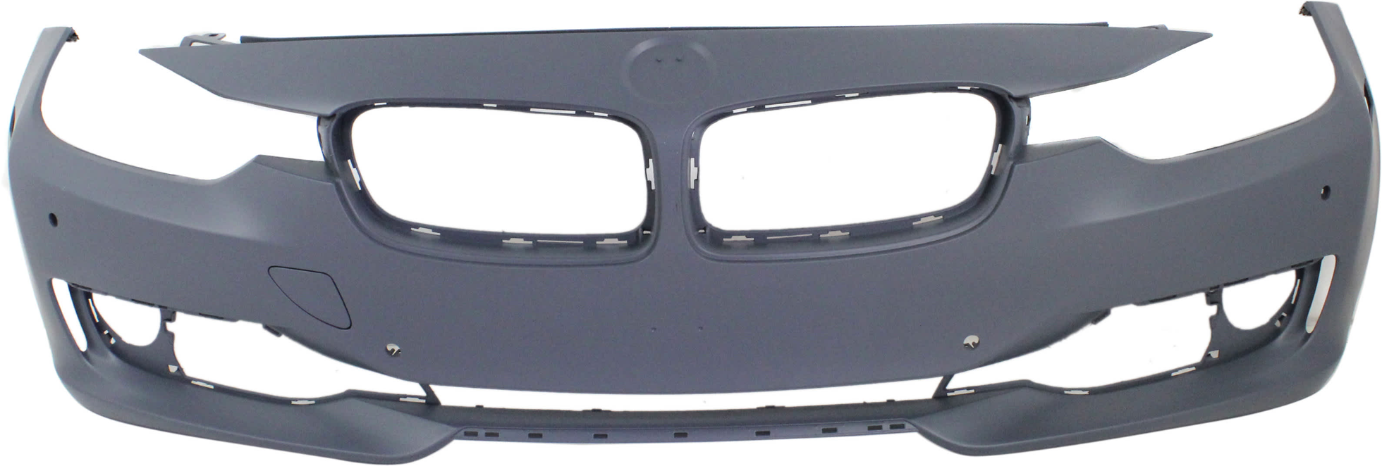 AM 3 SERIES 12-15 FRONT AND REAR BUMPER COVER Primed Luxury Modern Sport Line w o M Sport Line Sedan w PDC Sensor Holes w o IPAS Cam HLW Holes SKU SET REPB010363P B