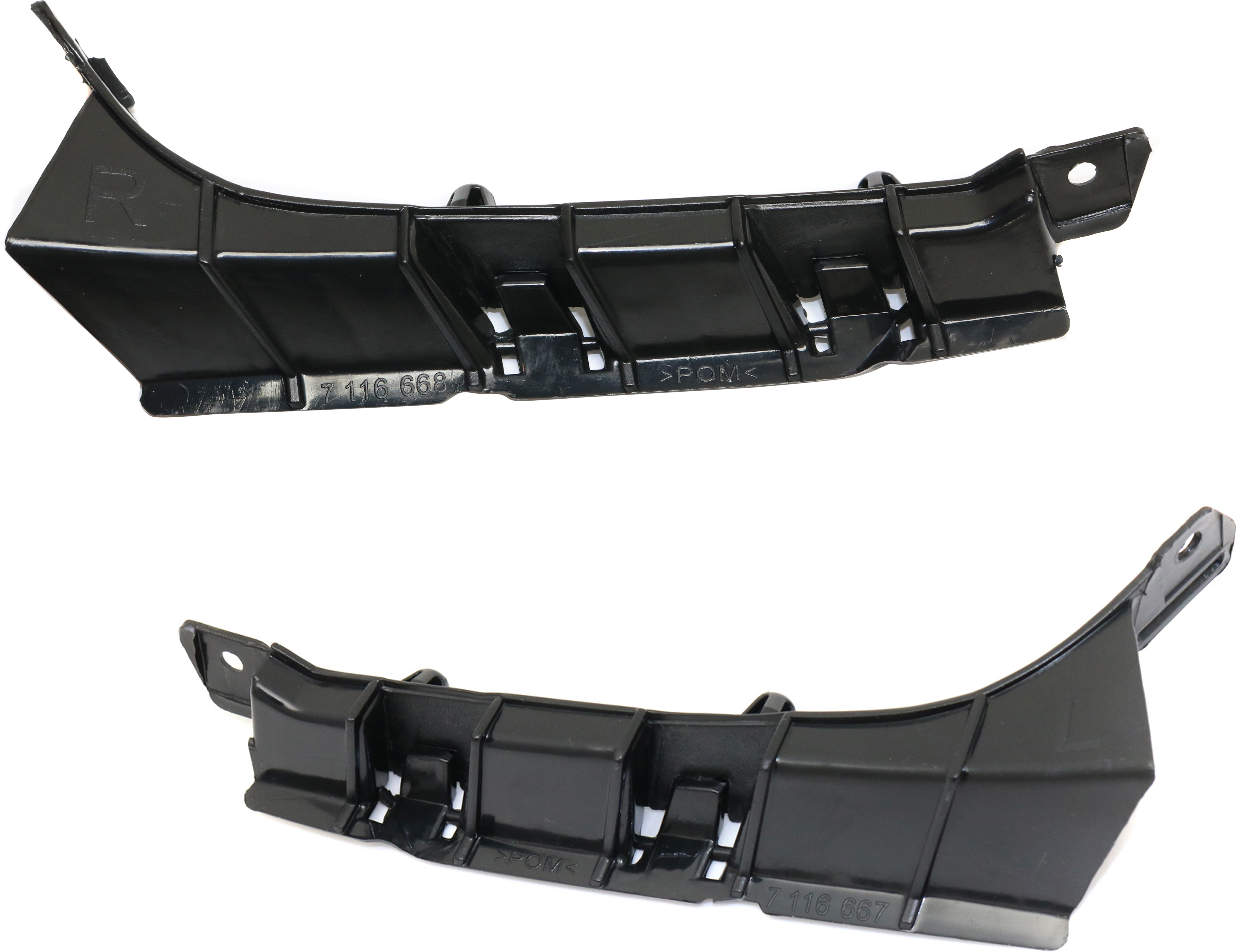 AM X5-04-06 FRONT BUMPER BRACKET RH AND LH Support Cover SKU SET REPB013135 Partslink BM1043111 BM1042111 OEM 51117116668-51117116667