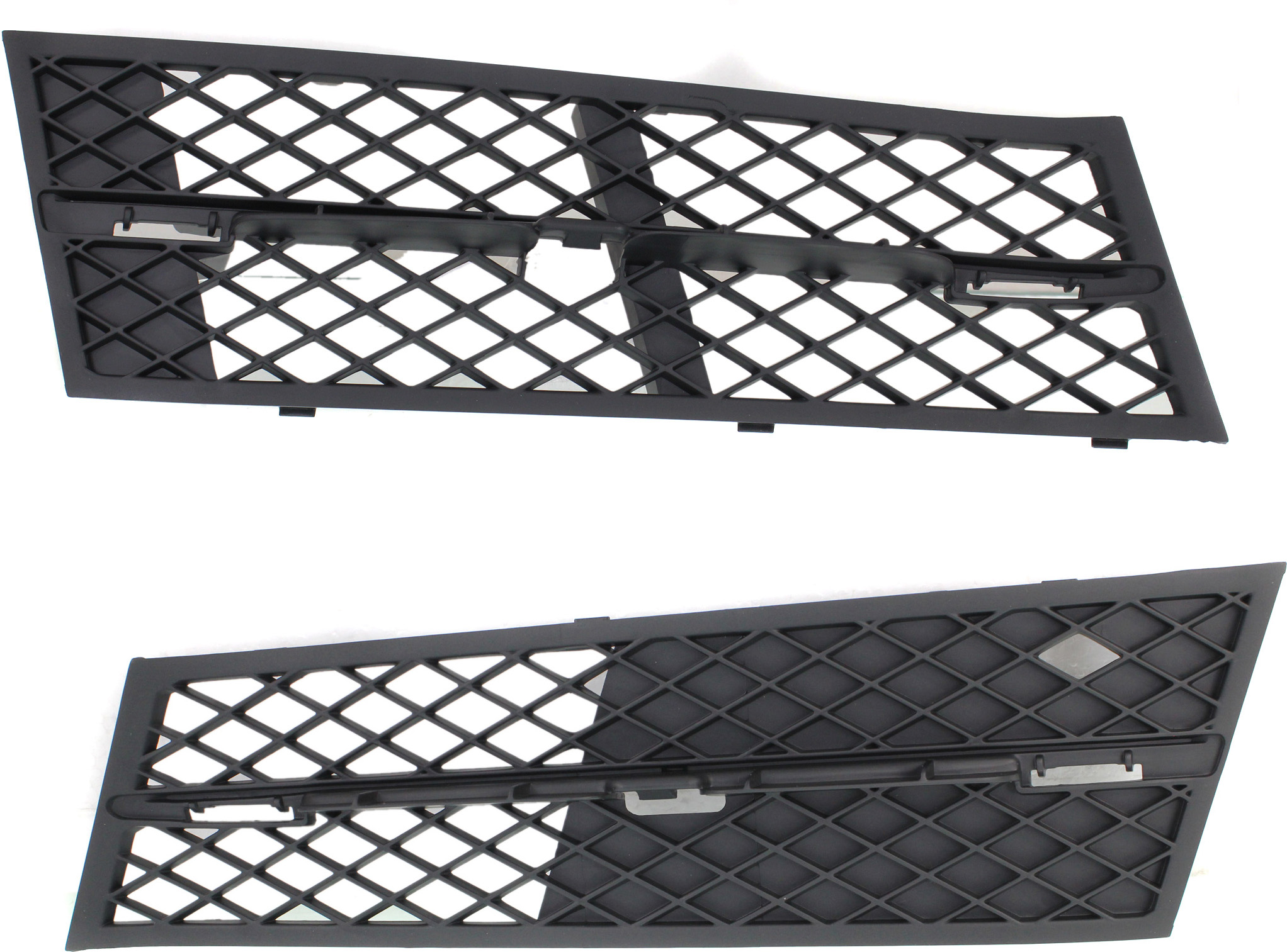 AM 5 SERIES 11-13 FRONT BUMPER GRILLE RH AND LH Textured Black w o M Package Sedan SKU SET REPB015519 Partslink BM1039119 BM1038177 OEM 51117200698-51117200697