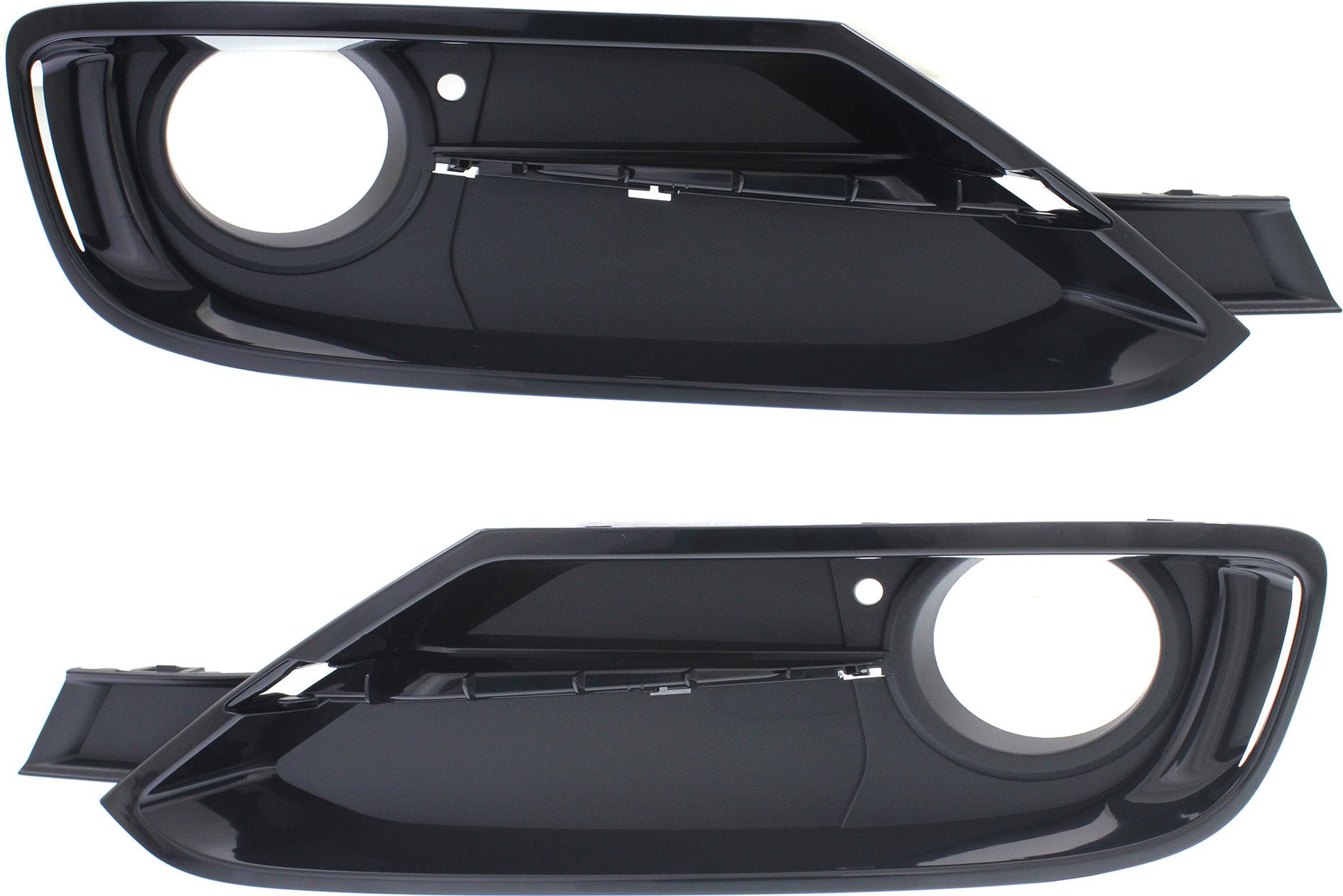 AM 320I 328D 12-15 FRONT FOG LAMP MOLDING RH AND LH Primed Sport Line w o M Sport Pkg Sdn SKU SET REPB015525 Partslink BM1039127 BM1038127 OEM 51117300738-51117300737