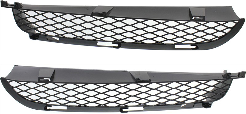 AM X5-04-06 FRONT BUMPER GRILLE RH AND LH Upper Black w o Sport Pkg SKU SET REPB015543 Partslink BM1039139 BM1038139 OEM 51117116398-51117116397
