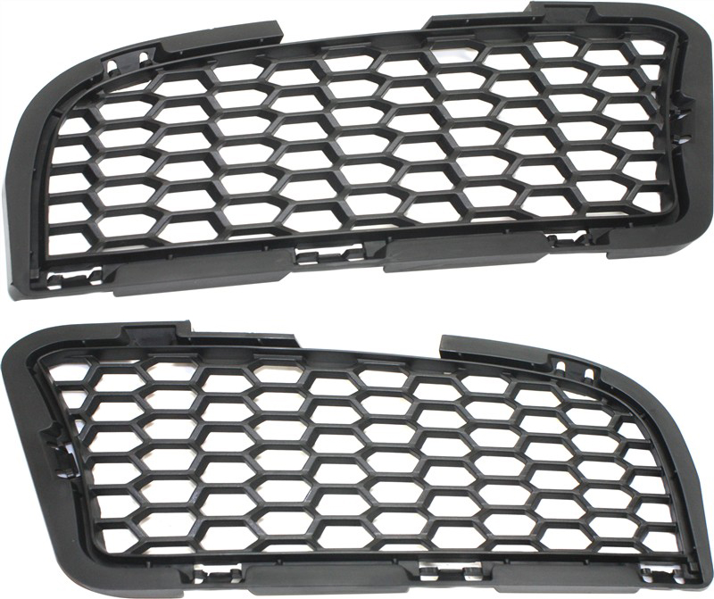 AM M5-12-16 FRONT BUMPER GRILLE RH AND LH Outer Textured Black SKU SET REPB015547 Partslink BM1039143 BM1038143 OEM 51118047394-51118047393