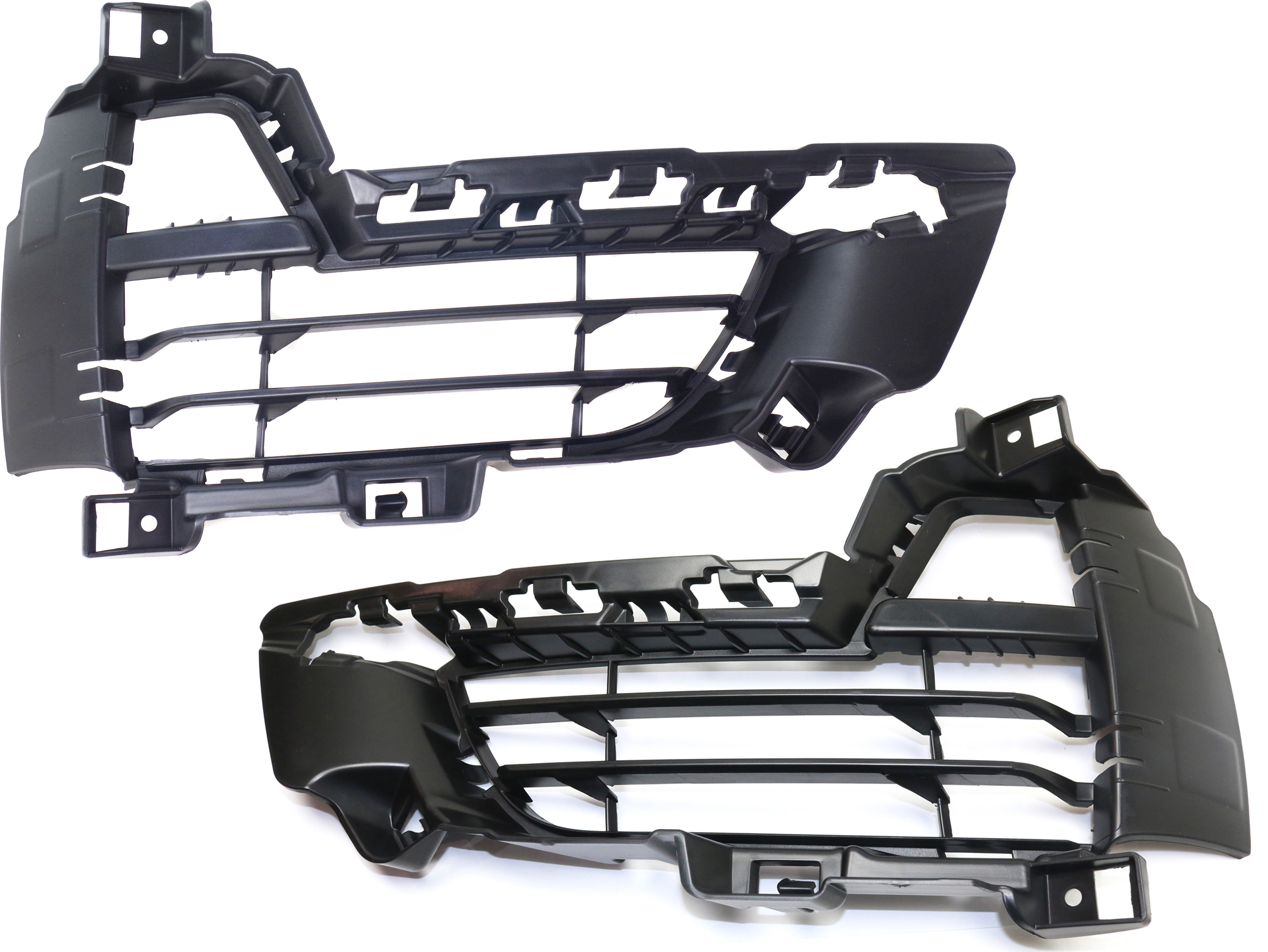 AM X5-14-18 FRONT BUMPER GRILLE RH AND LH Outer Textured Open Grid w o M Sport Line SKU SET REPB015557 Partslink BM1038150 BM1039150 OEM 51117303081-51117303082