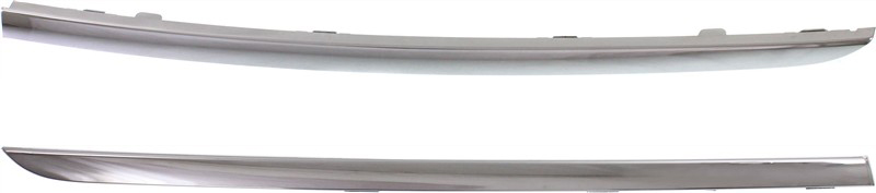 AM 7 SERIES 09-12 FRONT BUMPER MOLDING RH and LH Chrome w o M Pkg. SKU SET REPB016117 Partslink BM1047129 BM1046129 OEM 51117197292-51117197291