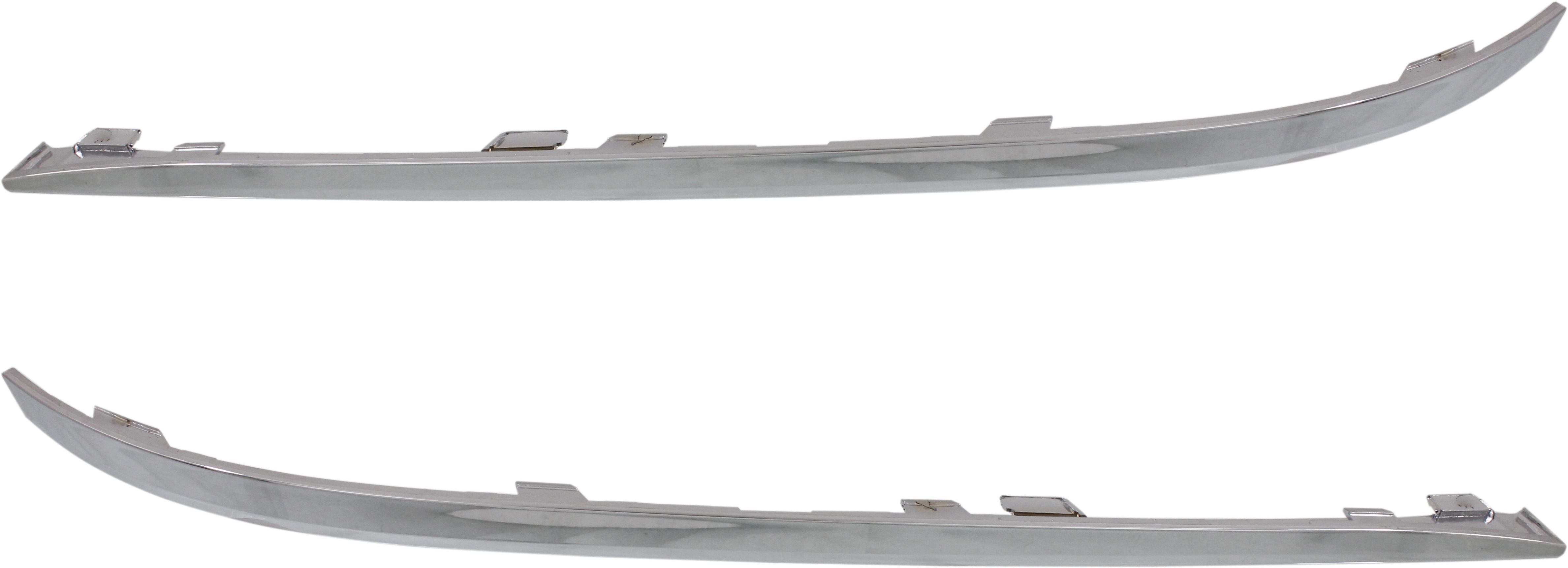 AM 7 SERIES 13-15 FRONT BUMPER MOLDING RH AND LH Chrome w o M Package SKU SET REPB016125 Partslink BM1047133 BM1046133 OEM 51117295272-51117295271