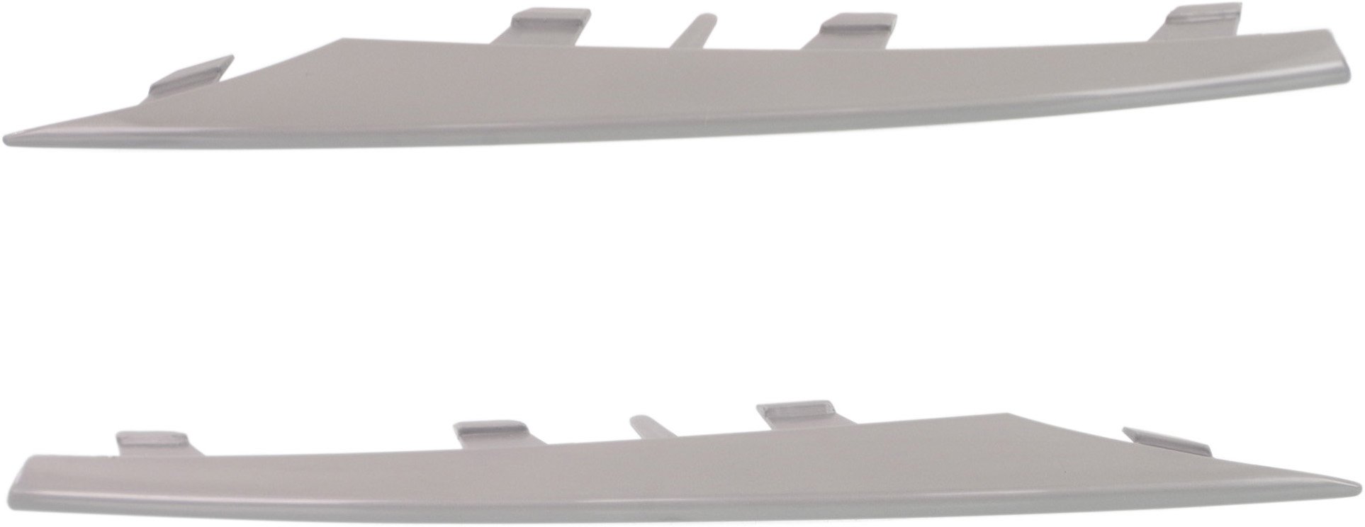 AM X5-11-13 FRONT BUMPER MOLDING RH AND LH Silver w o M Pkg. w Premium Sport Model SKU SET REPB020301 Partslink BM1039147 BM1038147 OEM 51117222848-51117222847