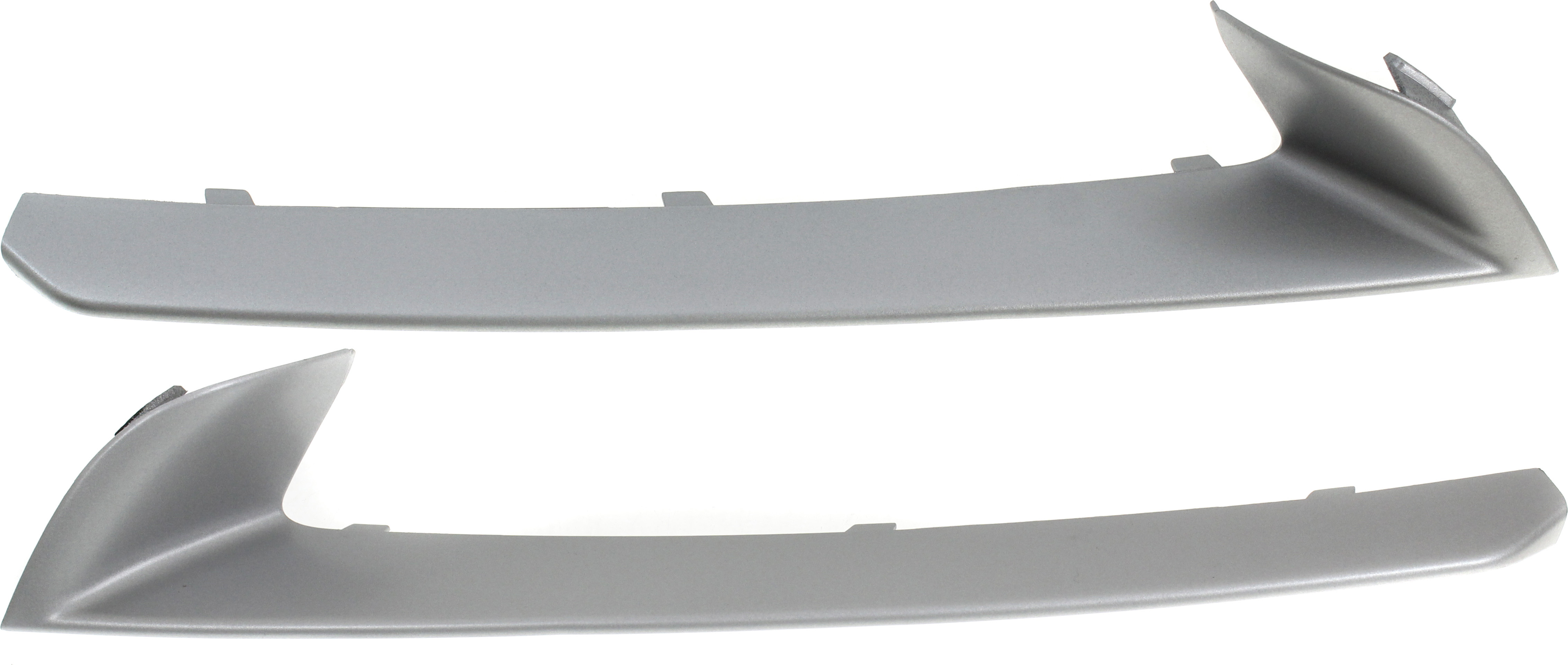 AM 5 SERIES 14-16 FRONT BUMPER GRILLE MOLDING RH AND LH Ptd Silver w o M Pkg. w Fog Lamps Std Sedan SKU SET REPB020307 Partslink BM1047131 BM1046131 OEM 51117331766-51117331765