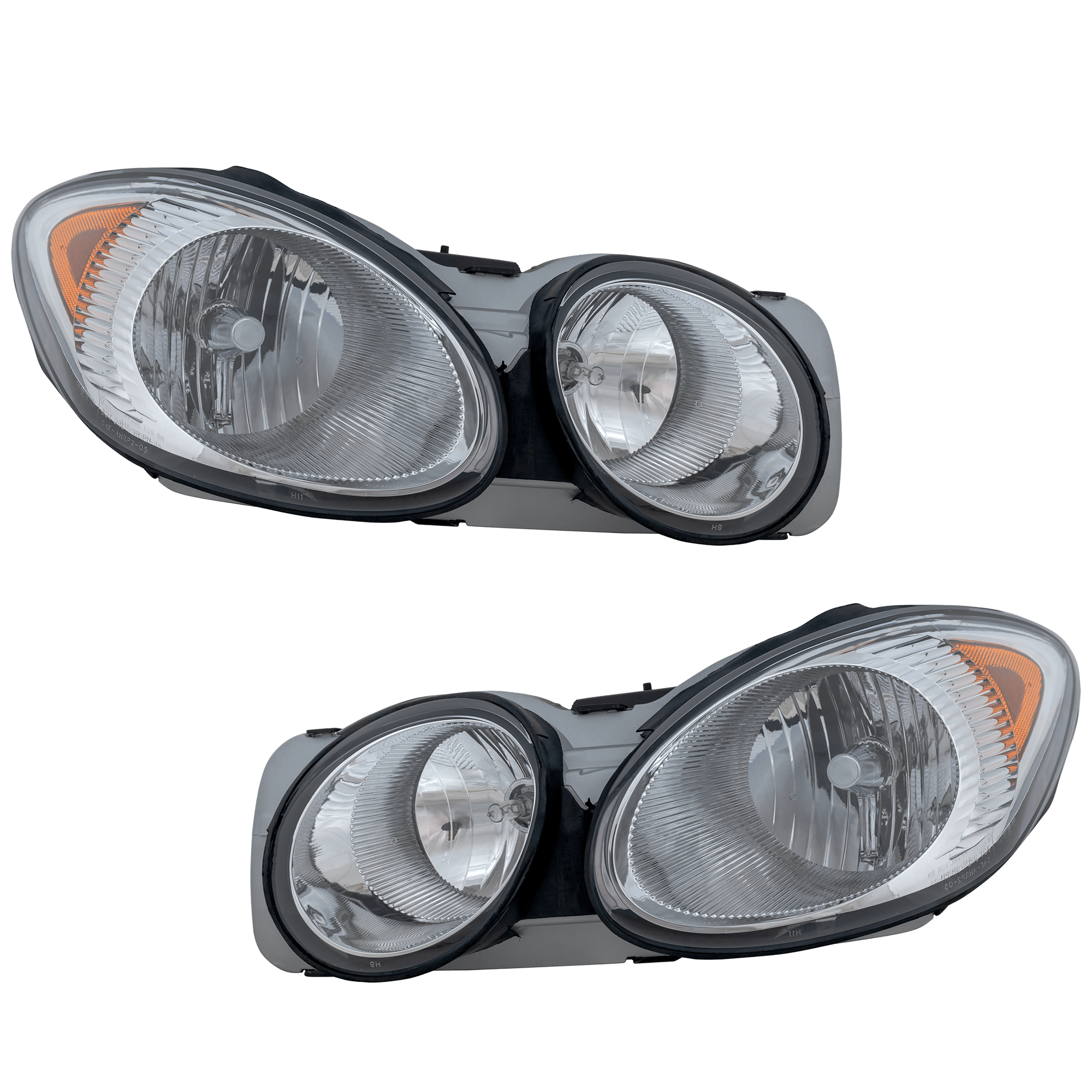AM LACROSSE ALLURE 08-09 HEAD LAMP RH AND LH Assembly Halogen CAPA SKU SET REPB100107Q Partslink GM2502341C GM2503341C OEM 25942064-25942065