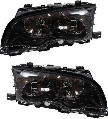 AM 3 SERIES 00-01 HEAD LAMP RH AND LH Assembly Halogen Convertible Coupe SKU SET REPB100109 Partslink BM2503112 BM2502112 OEM 63126904280-63126904279